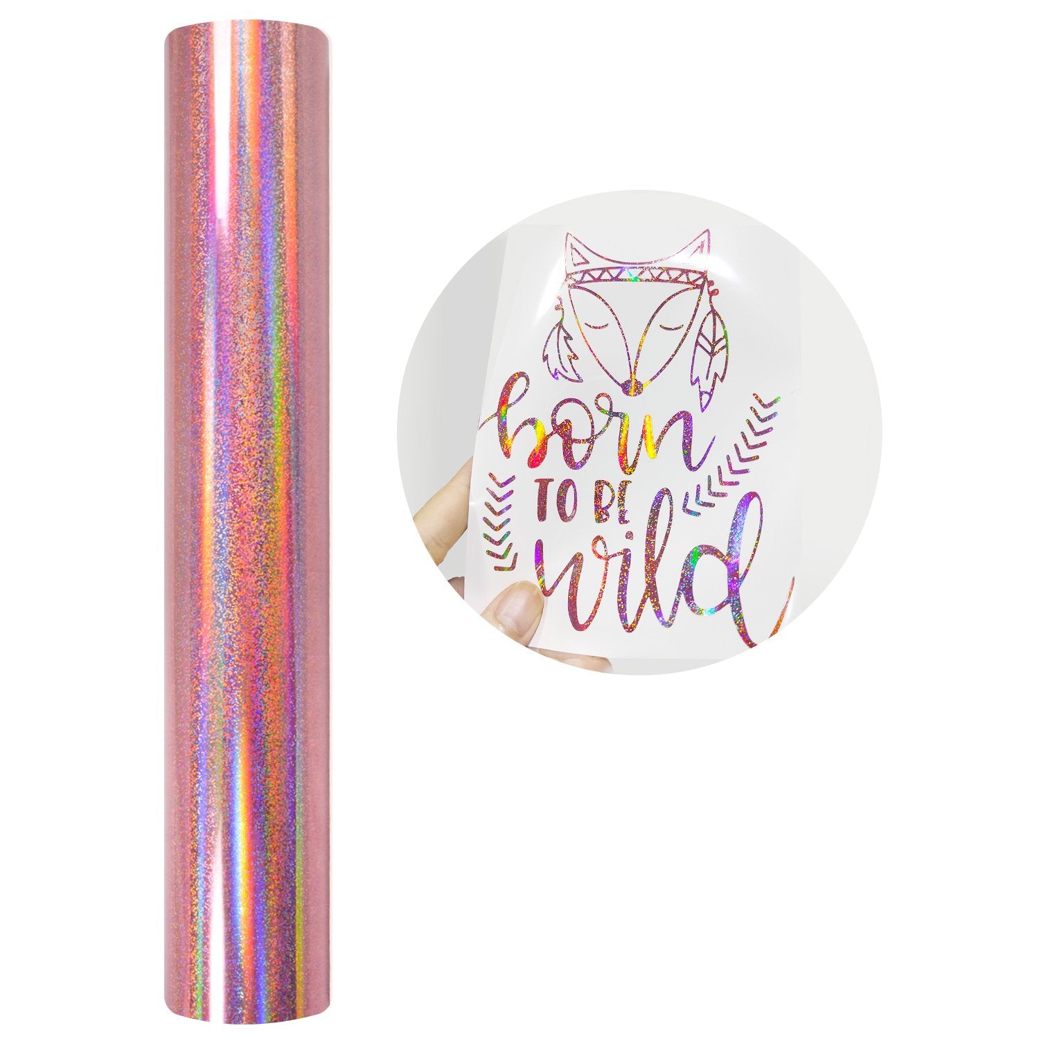 Vinil Adhesivo | Glitter Mermaid Pink | Ancho 12" - Promo Viniles Panamá