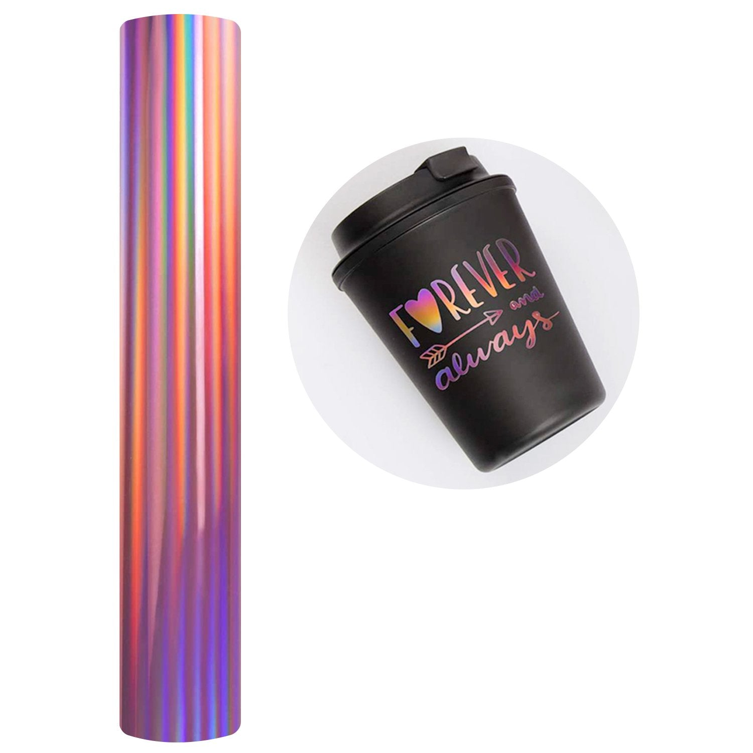 Vinil Adhesivo | Rainbow Pink | Ancho 12" - Promo Viniles Panamá