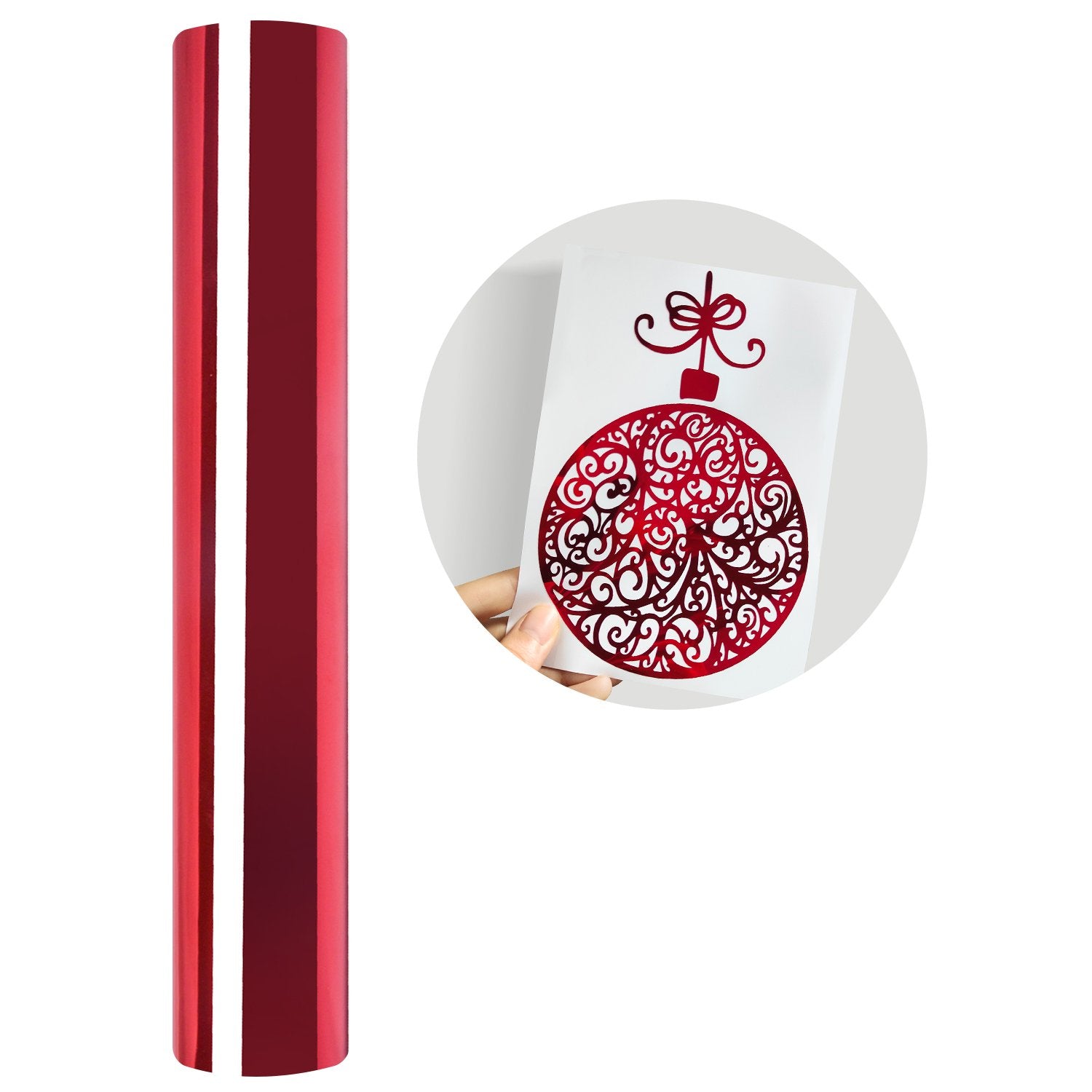 Vinil Adhesivo | Mirror Red | Ancho de 12" - Promo Viniles Panamá