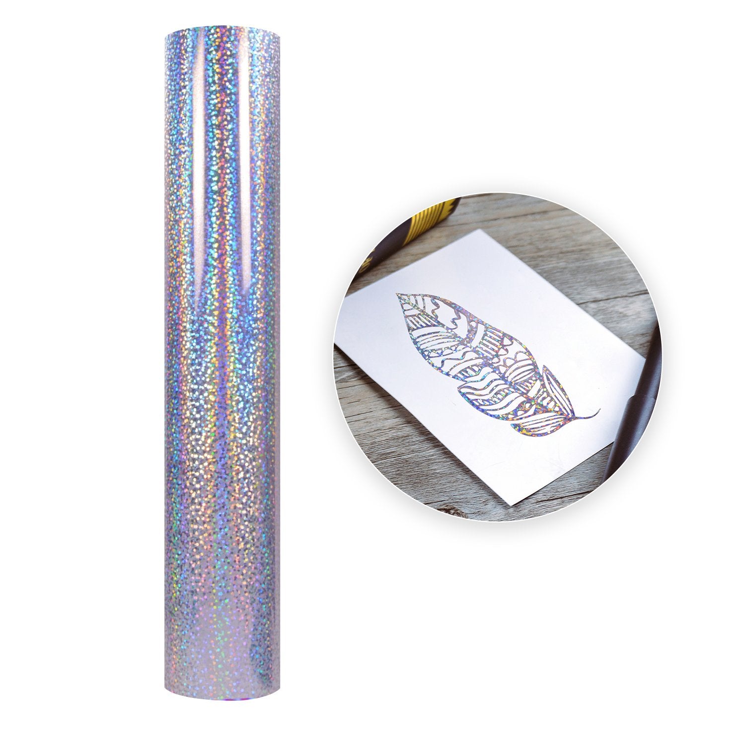 Vinil Adhesivo | Sparkle Silver | Ancho 12" - Promo Viniles Panamá