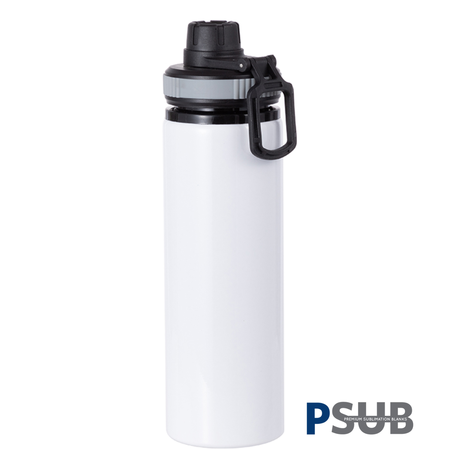 Botella de Agua con Tapa | Aluminio | 28 oz | Gris