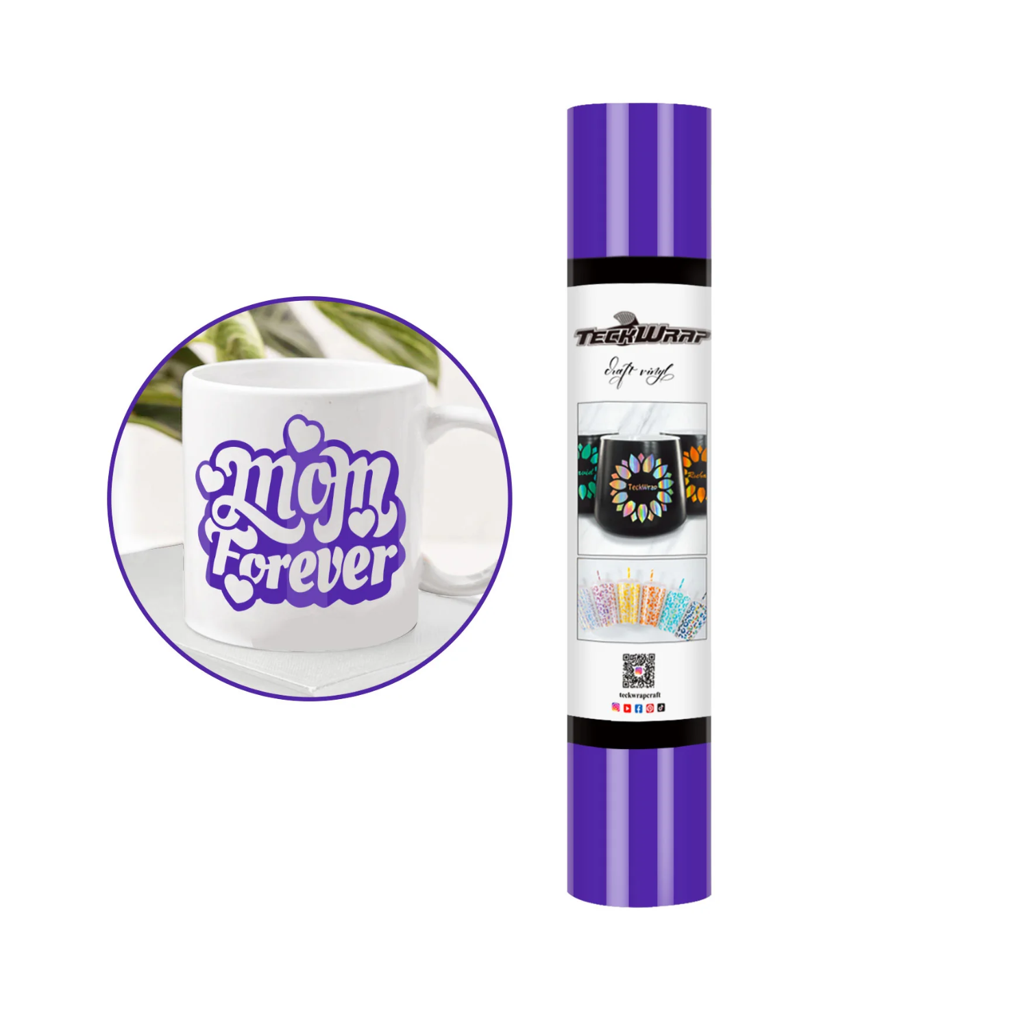 Vinil Adhesivo | Permanente | 001G Brilliant Purple | Ancho 12"
