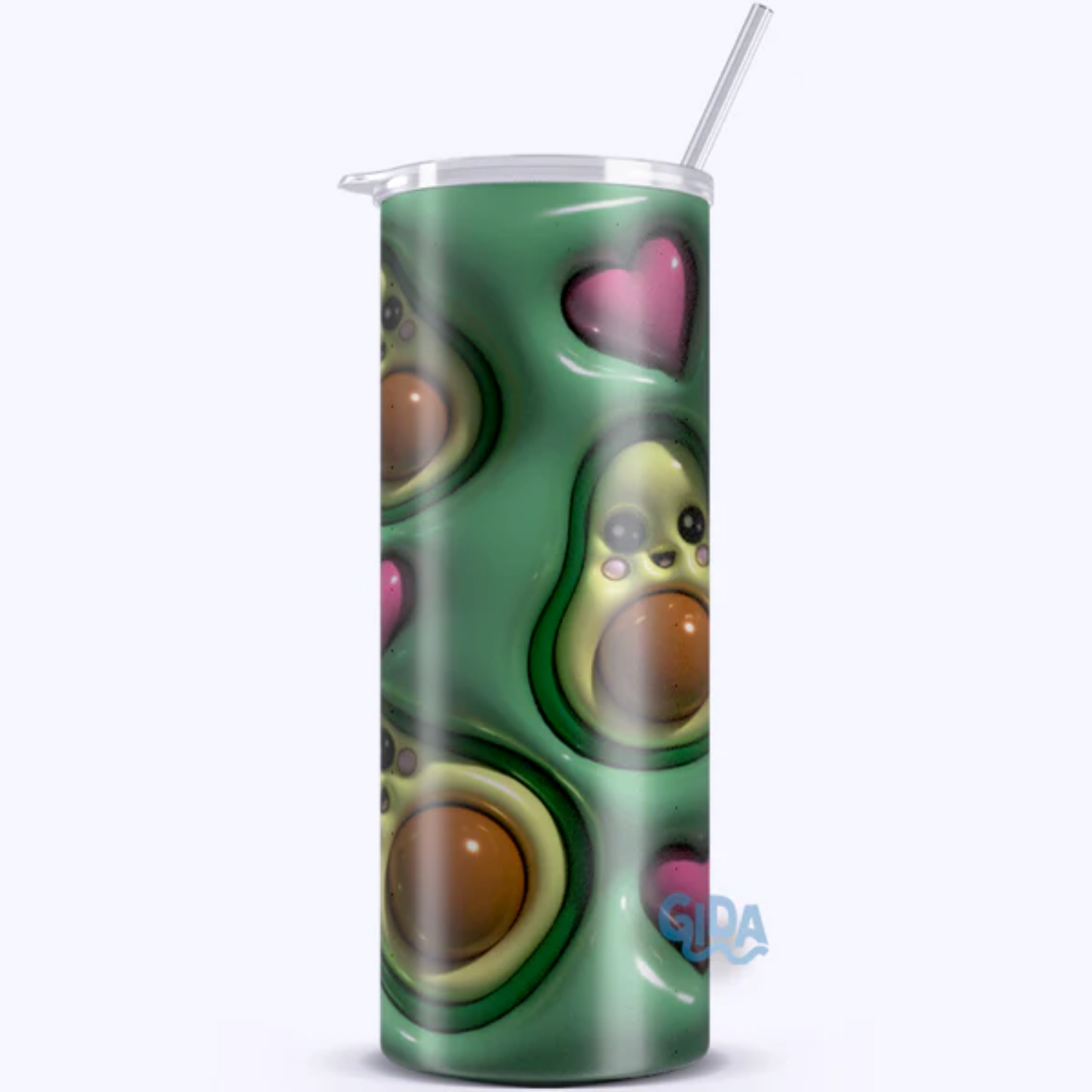 3D Wrap | Avocados with Hearts | 20 oz