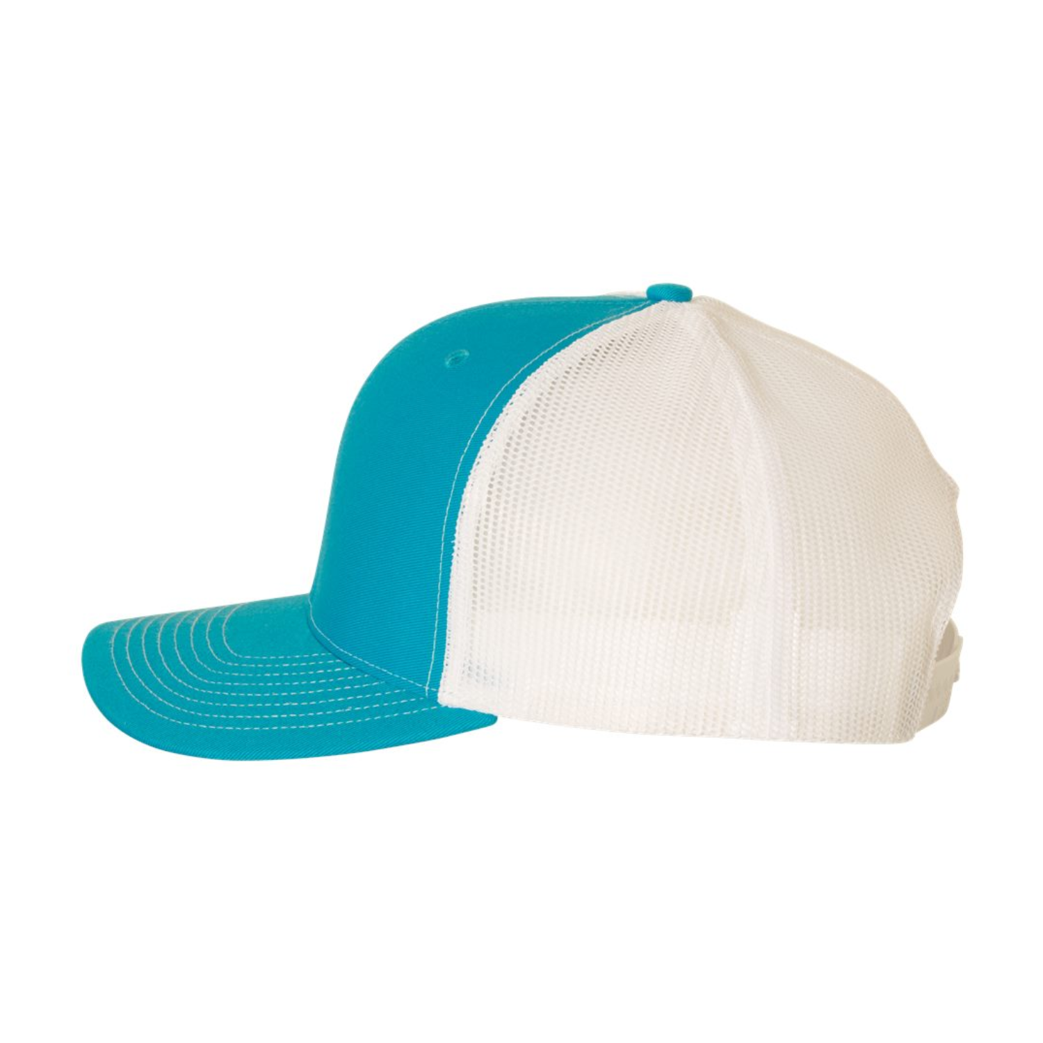 Richardson 112 | Adjustable Snapback Trucker Cap | Cyan/White