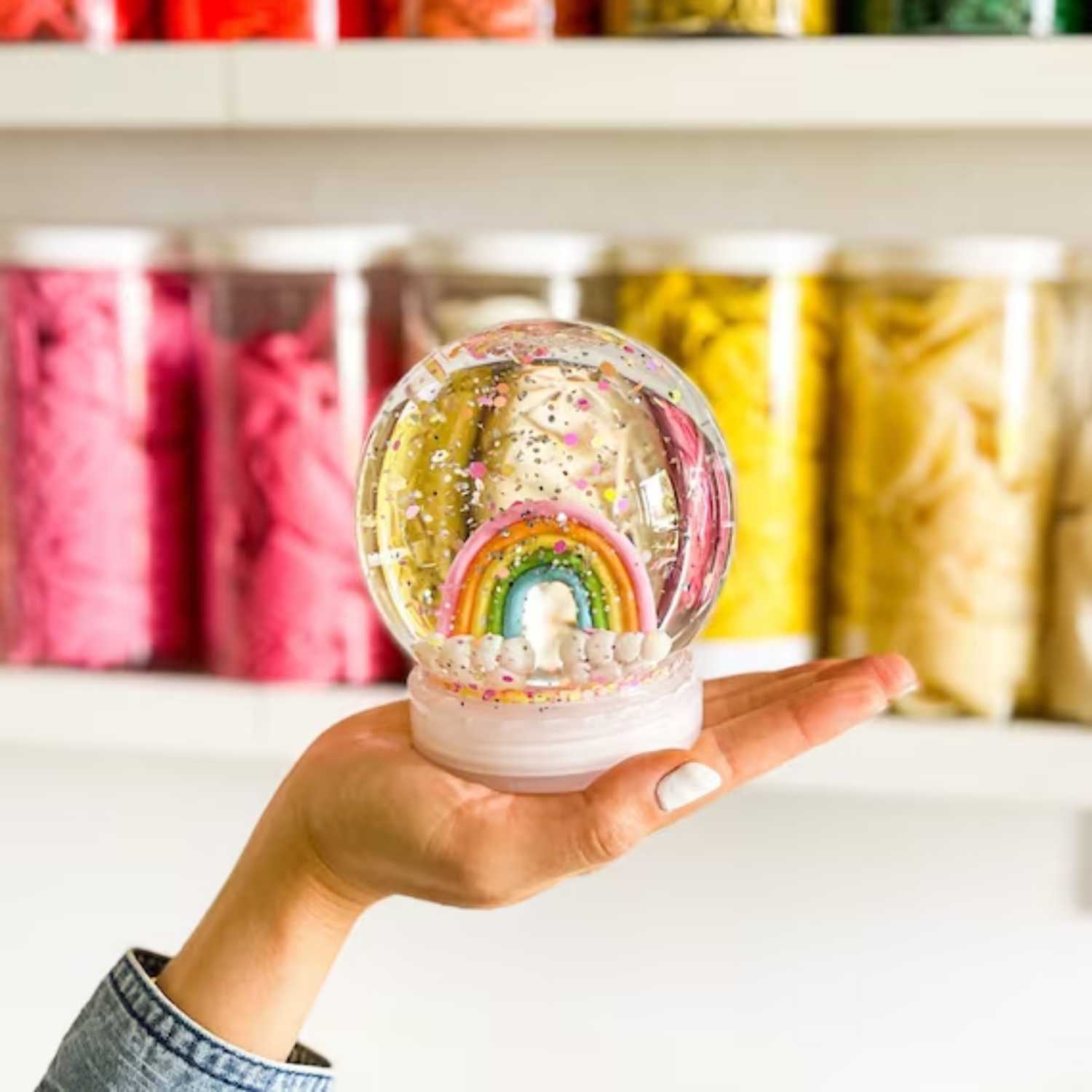 Esfera Plástica | Snowglobe | Clear | 4"