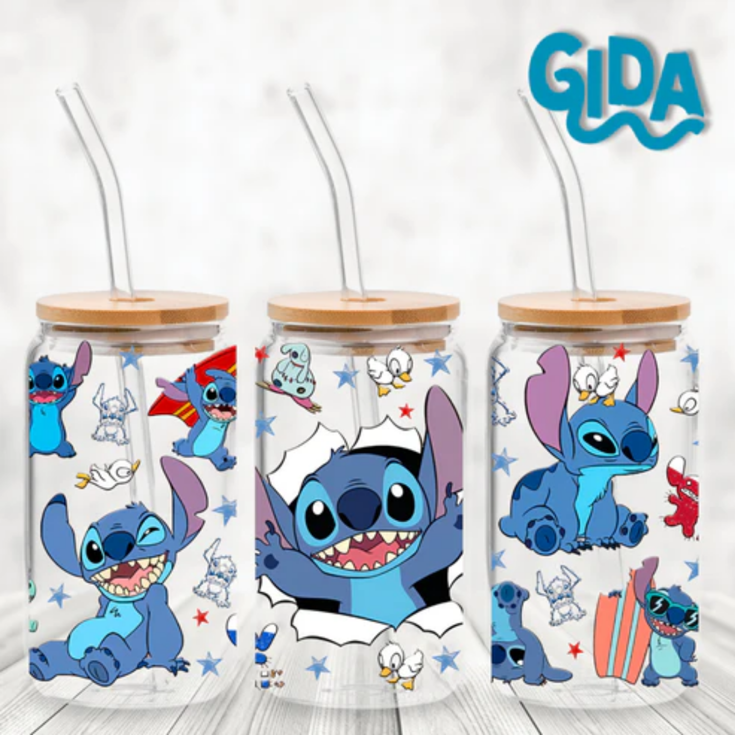 UV DTF Wrap | Blue Shows Stitchy| 9.5 x 4.33"