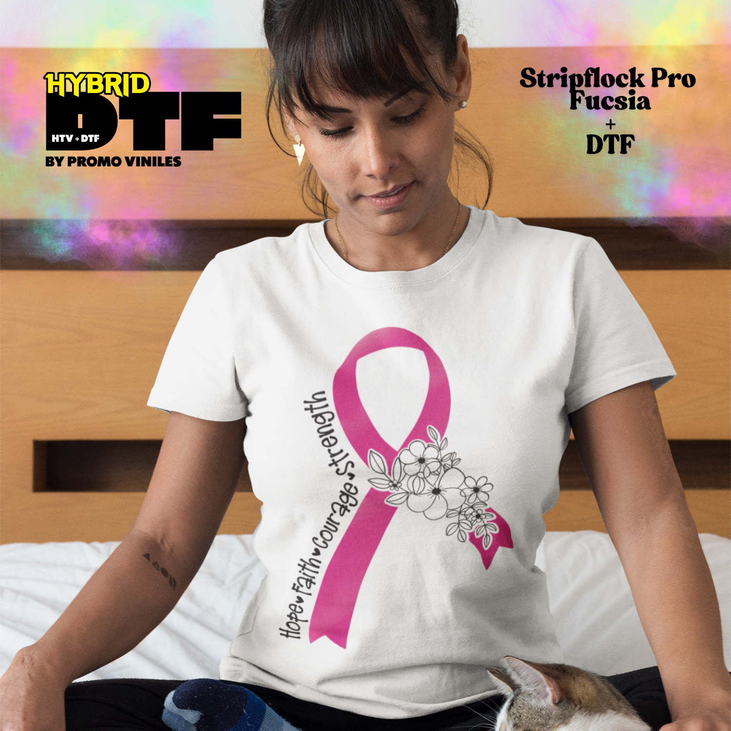 Hybrid DTF | Hope | Stripflock Pro Fucsia