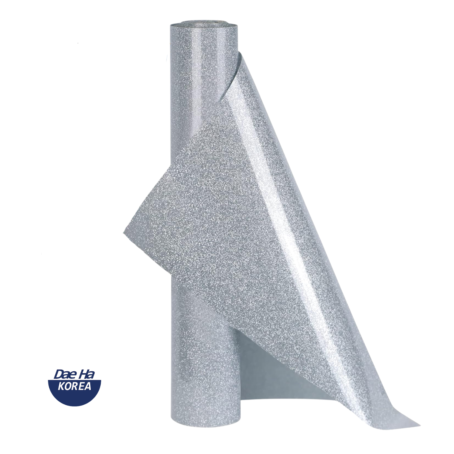 Dae Ha Glitter Vinil Textil Térmico | Silver | Ancho 20"