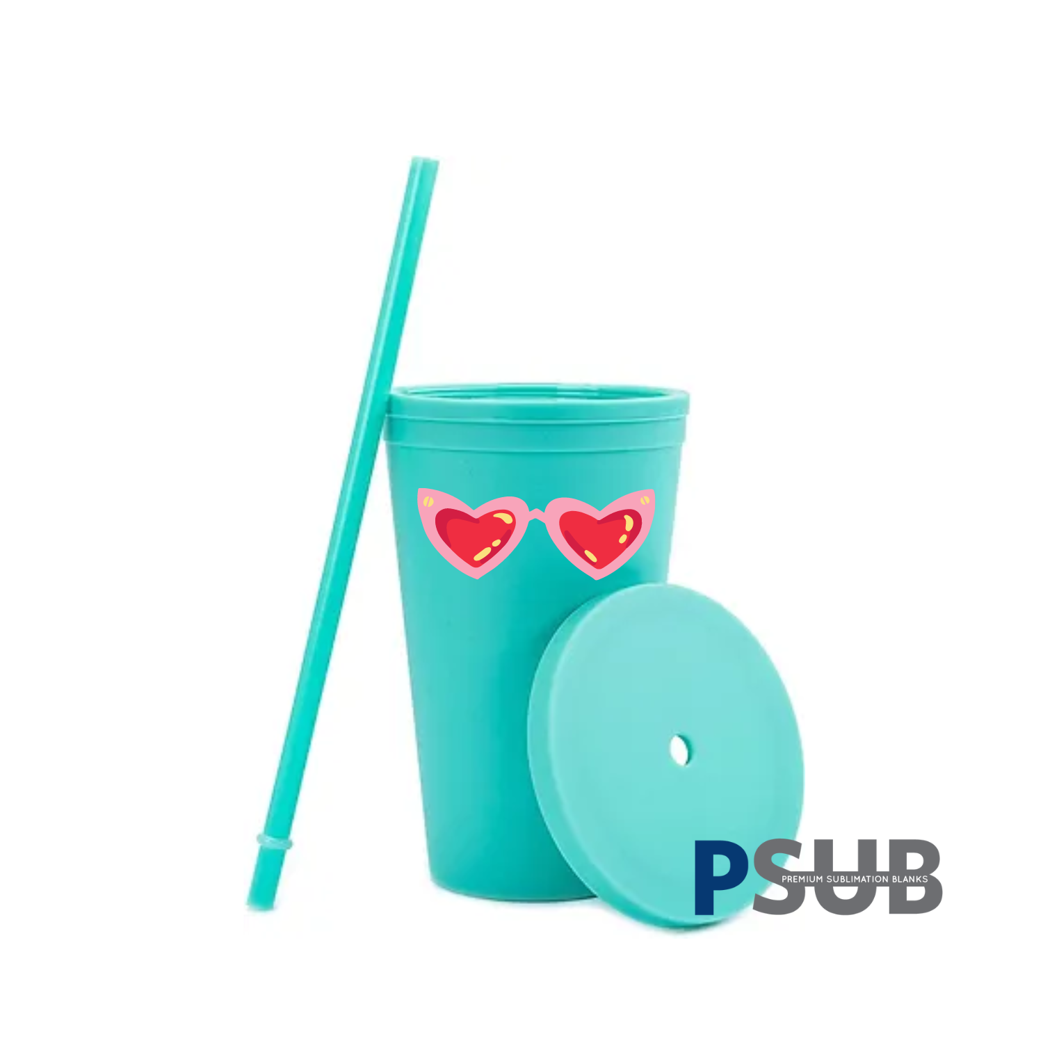 Vaso Doble Pared con carrizo y tapa | 16 oz | Aqua Mate