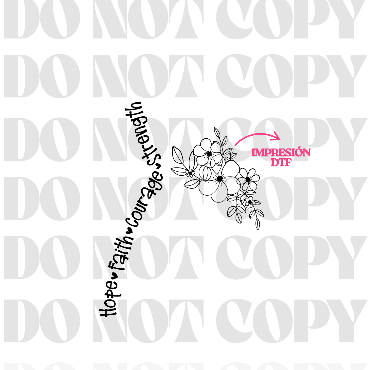 Hybrid DTF | Hope | Stripflock Pro Fucsia