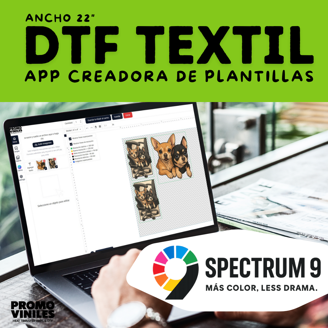 *DTF TEXTIL SPECTRUM 9🔥 | APP PARA CREAR PLANTILLA *ENTREGA *VIERNES 23* DE ENERO DE 4:30PM A 6PM*