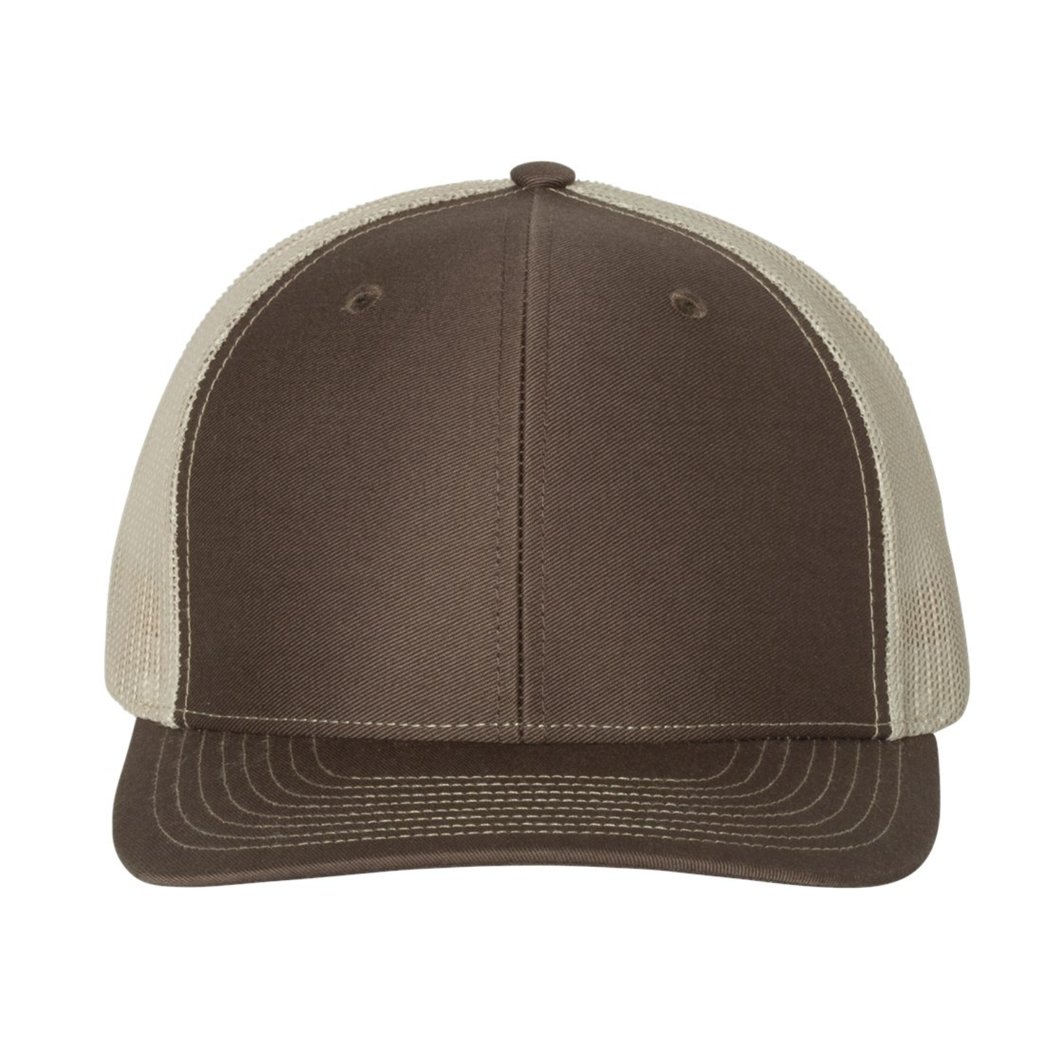 Richardson 112 | Adjustable Snapback Trucker Cap | Brown/ Khaki