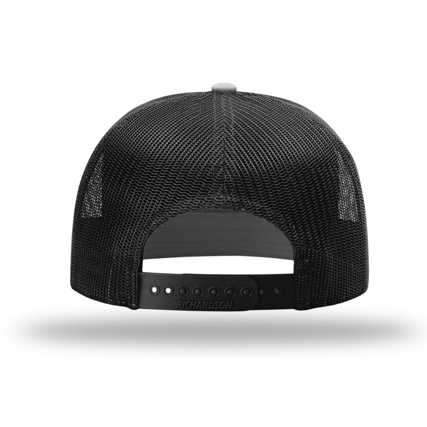Richardson 168 | Seven Panel Trucker Cap | Charcoal/ Black