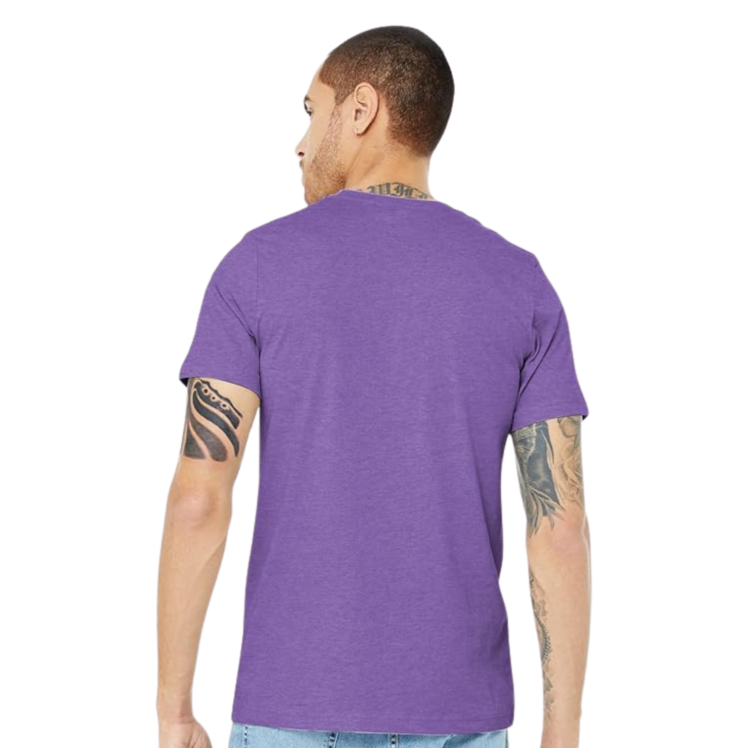 Bella Canvas 3001CVC | Heather Team Purple | UNISEX