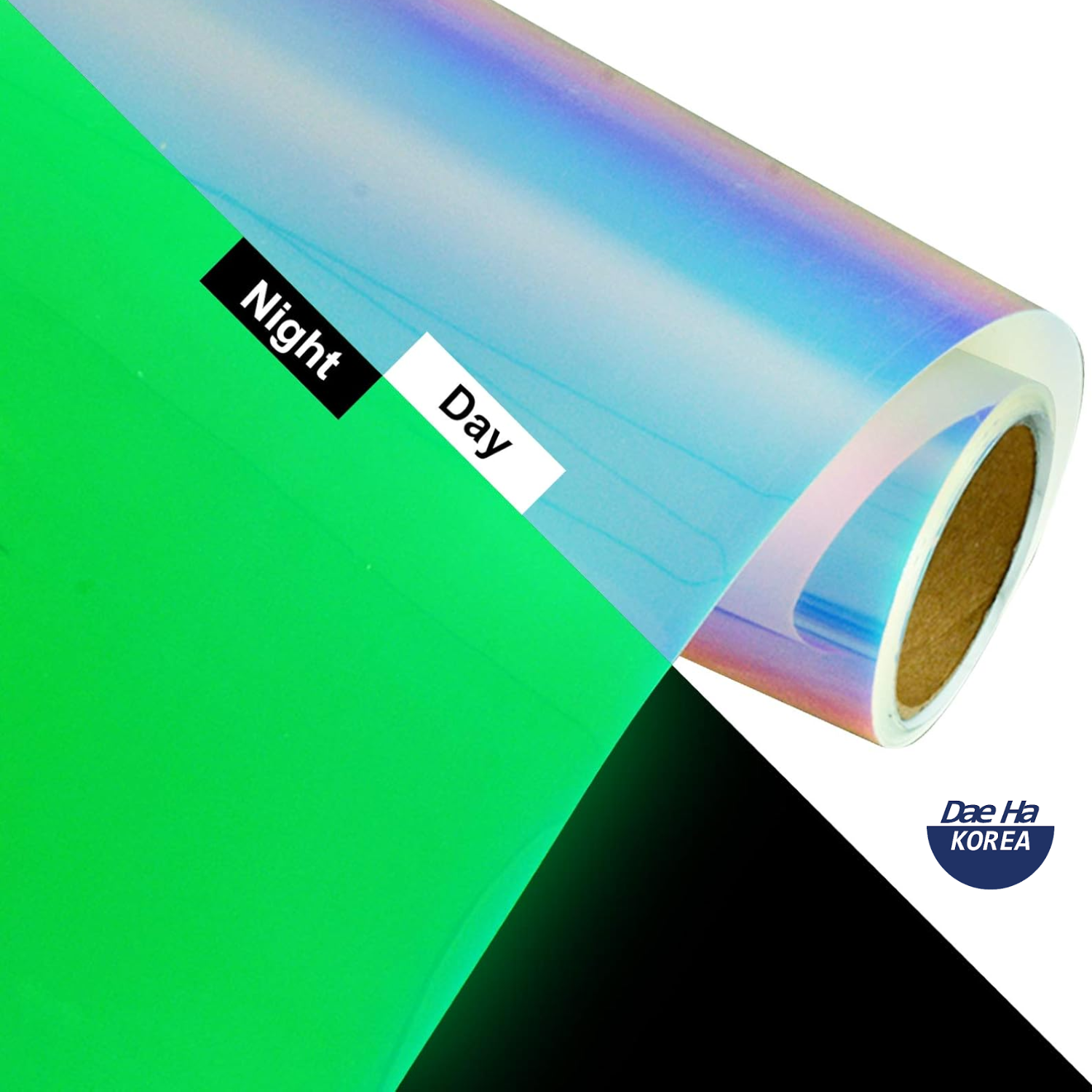 Dae Ha Chameleon Luminous Vinil Textil Térmico | Lumi Blue | Ancho 20"