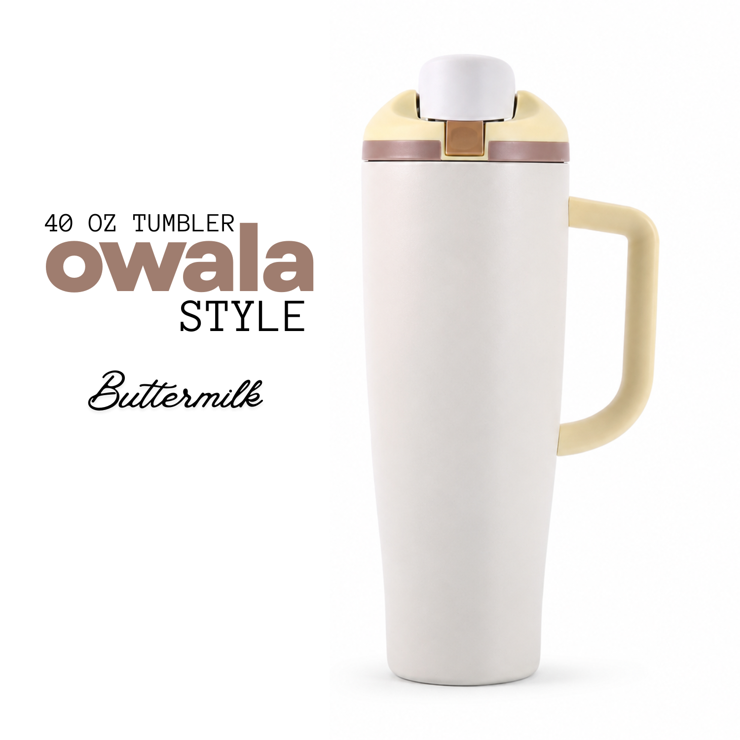 Tumbler 40oz | Owala Style | Acero Inoxidable