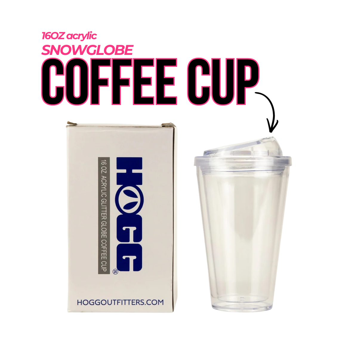 Coffee Cup Doble Pared para Snowglobes | 16 oz