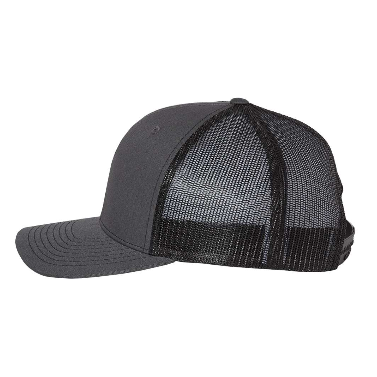 Richardson 112 | Adjustable Snapback Trucker Cap | Charcoal/ Black