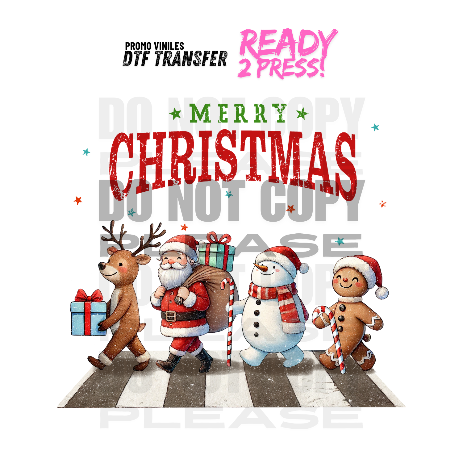 DTF Transfers | Xmas Friends