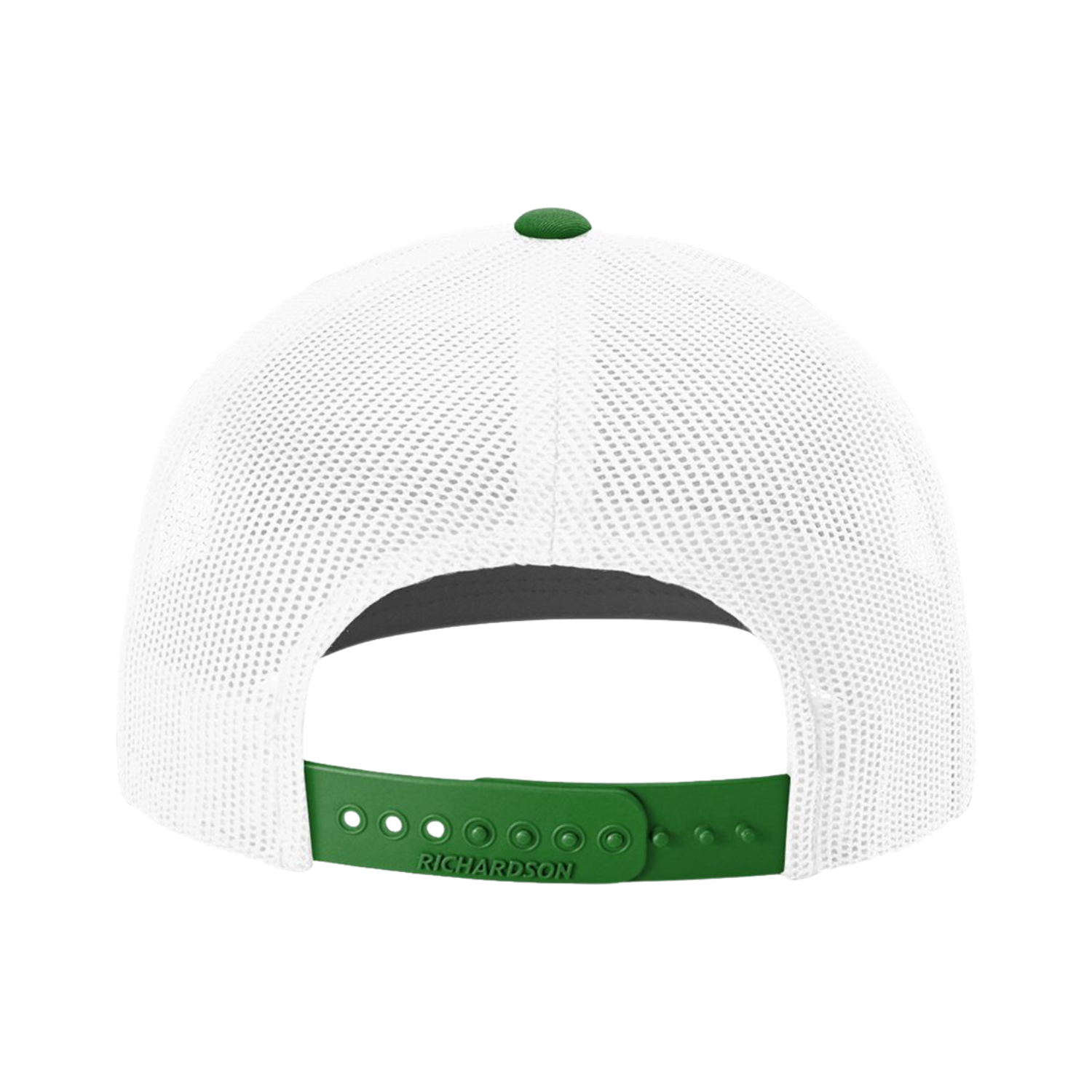 Richardson 112 | Adjustable Snapback Trucker Cap | White Kelly Green CMB