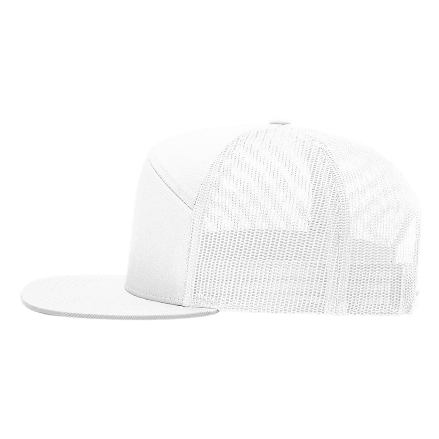 Richardson 168 | Seven Panel Trucker Cap | White