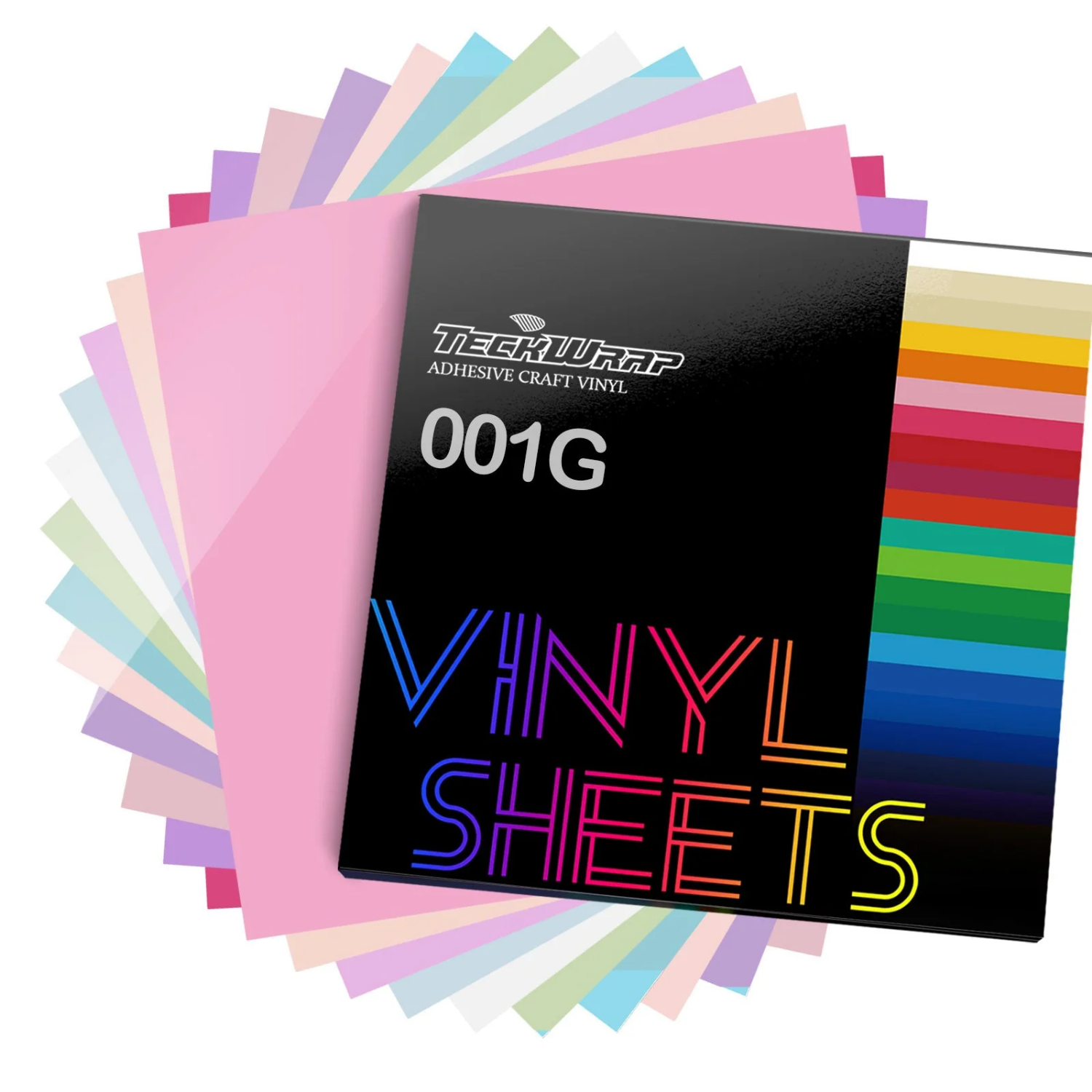 Pack | Vinil Adhesivo Permanente | 001 Glossy Pastel Bundle | 12 Pies