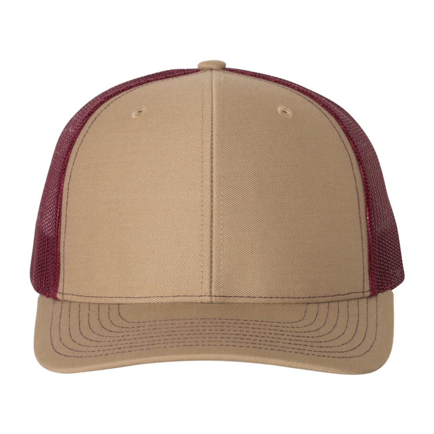 Richardson - Richardson 112 | Adjustable Snapback Trucker Cap | Khaki/ Burgundy - Promo Viniles Panamá