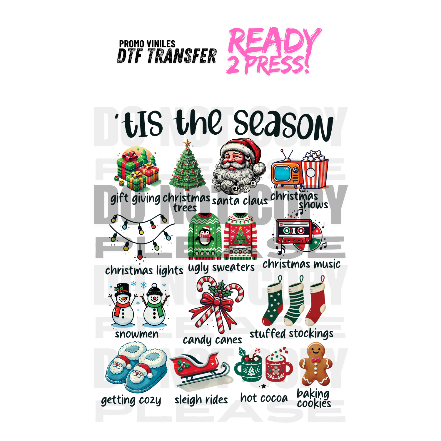 DTF Transfers | Tis' the Season