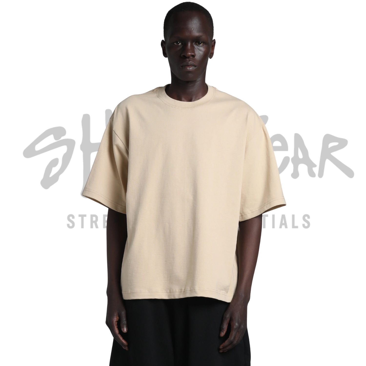 Shaka Wear Max Heavyweight Cropped Tee | Desert Beige | 7.5 oz