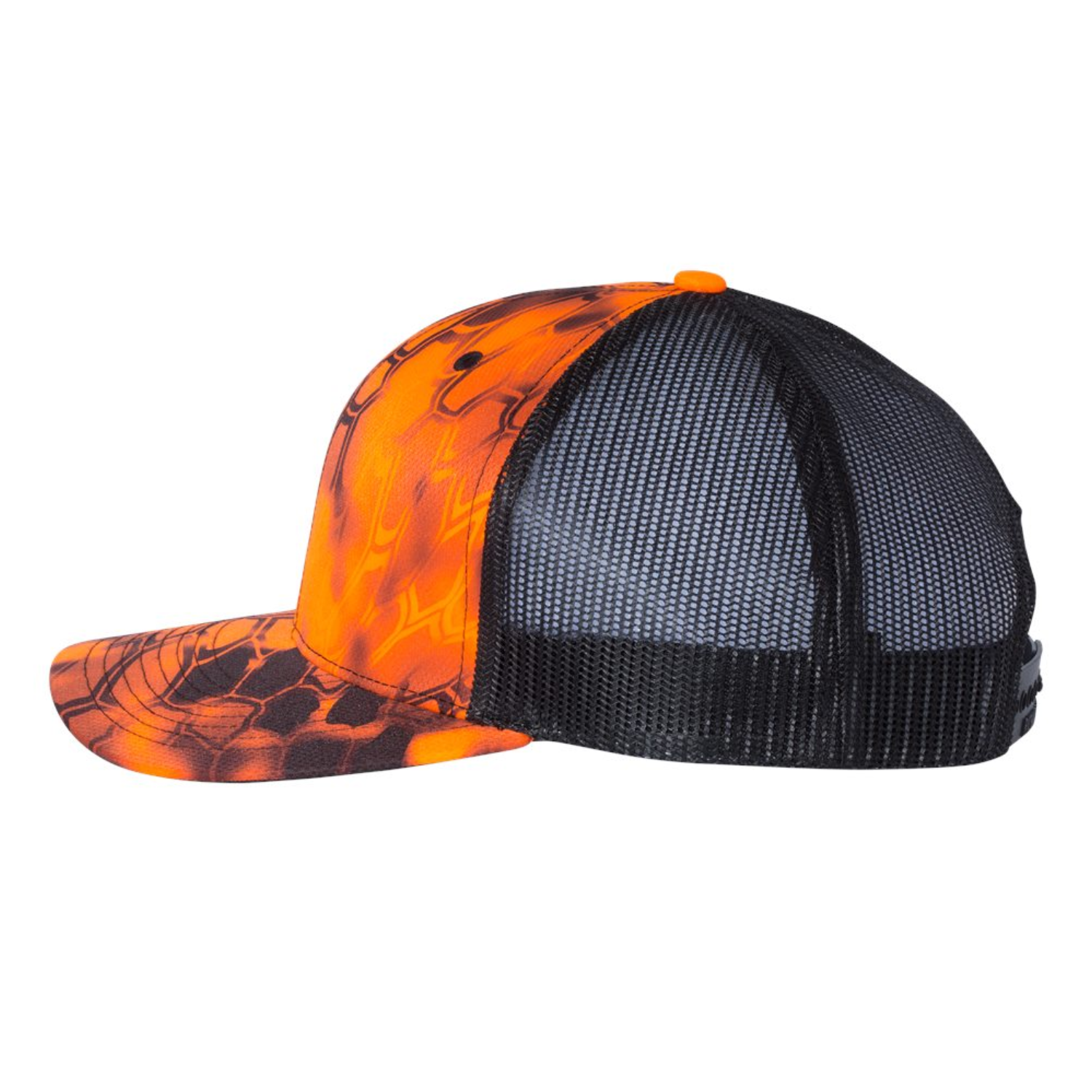 Richardson 112P | Patterned Snapback Trucker Cap | Kryptek Inferno/ Black