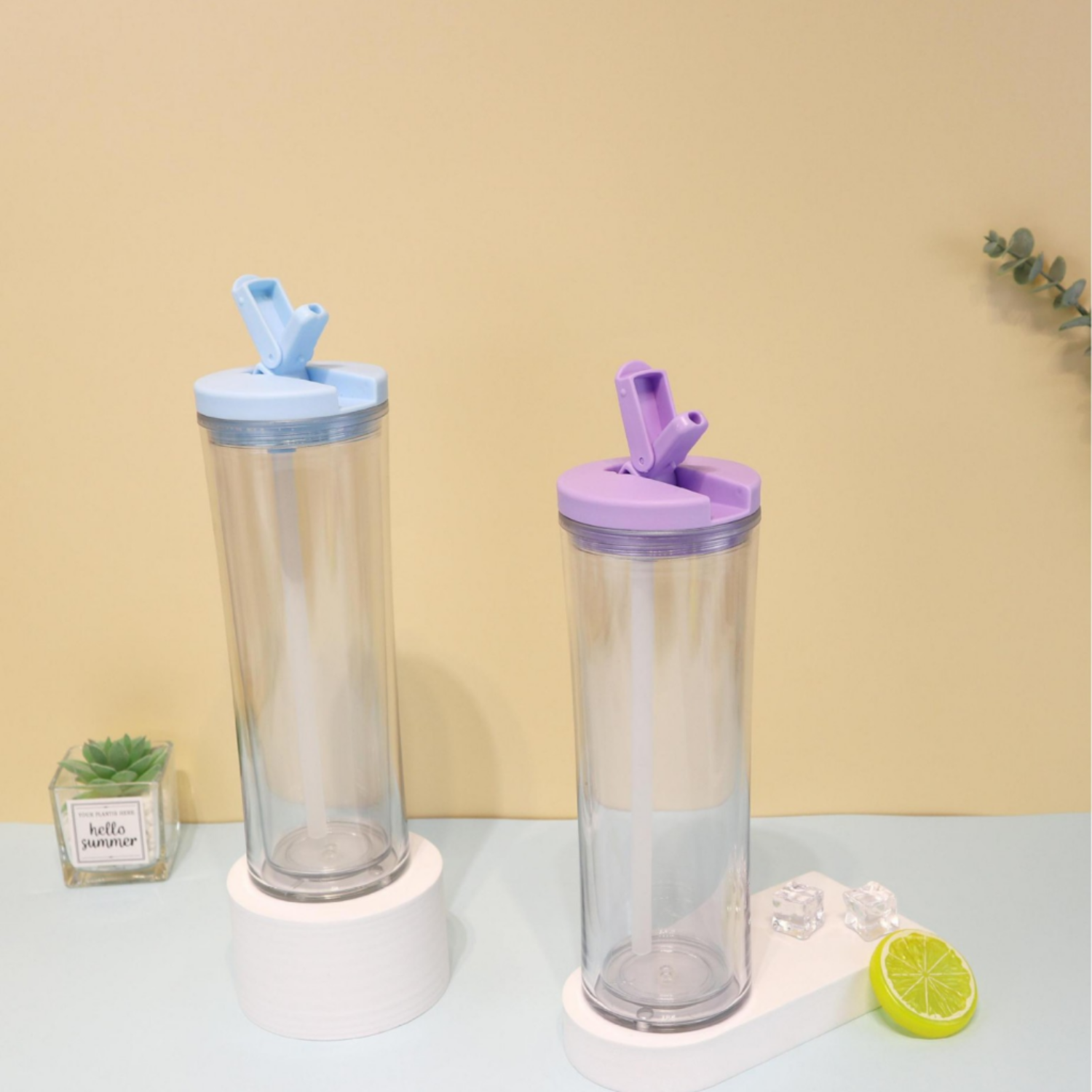 Vaso Doble Pared para Snowglobes | Fliptop | 20 oz