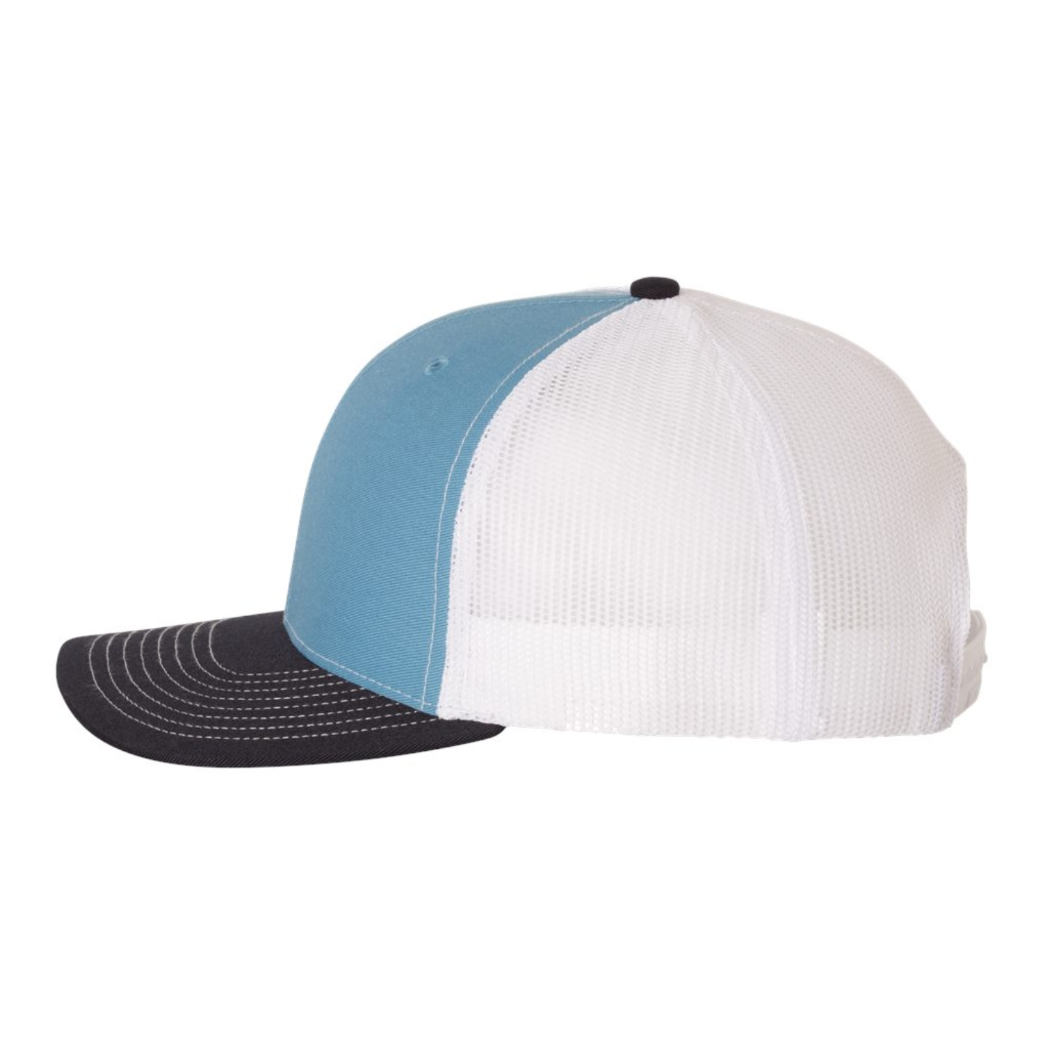 Richardson 112 |  Adjustable Snapback Trucker Cap| Columbia Blue White Navy