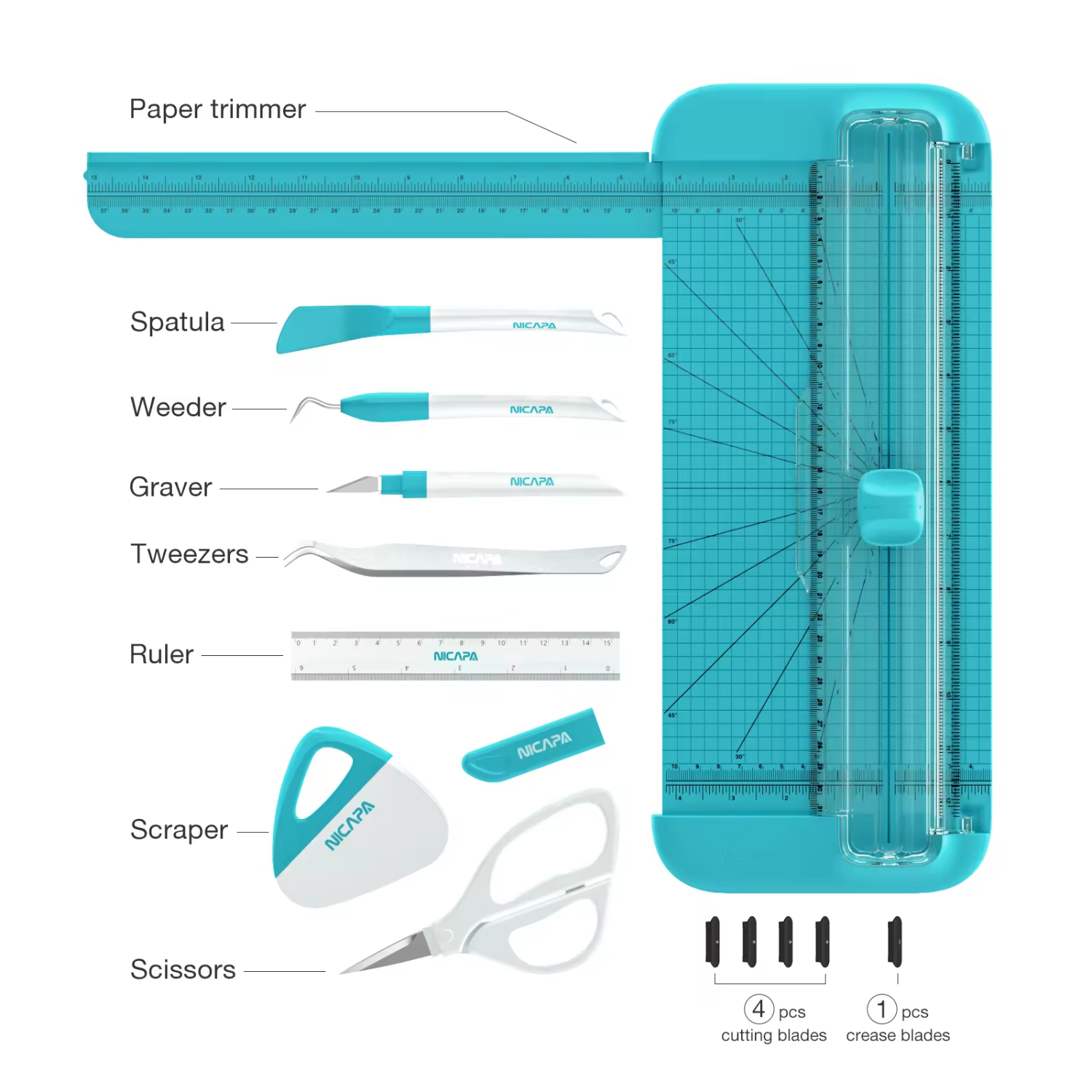 Nicapa | Crafter Kit - 7 piezas más cortadora