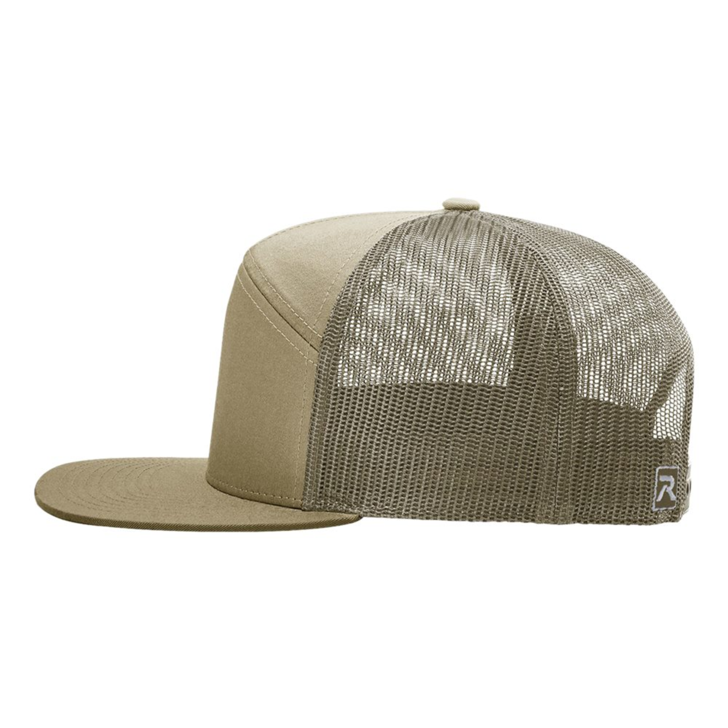 Richardson 168 | Seven Panel Trucker Cap | Pale Khaki/ Loden Green