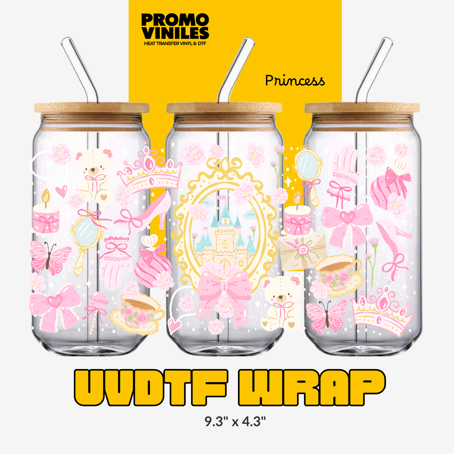 UV DTF Wrap | Princesas