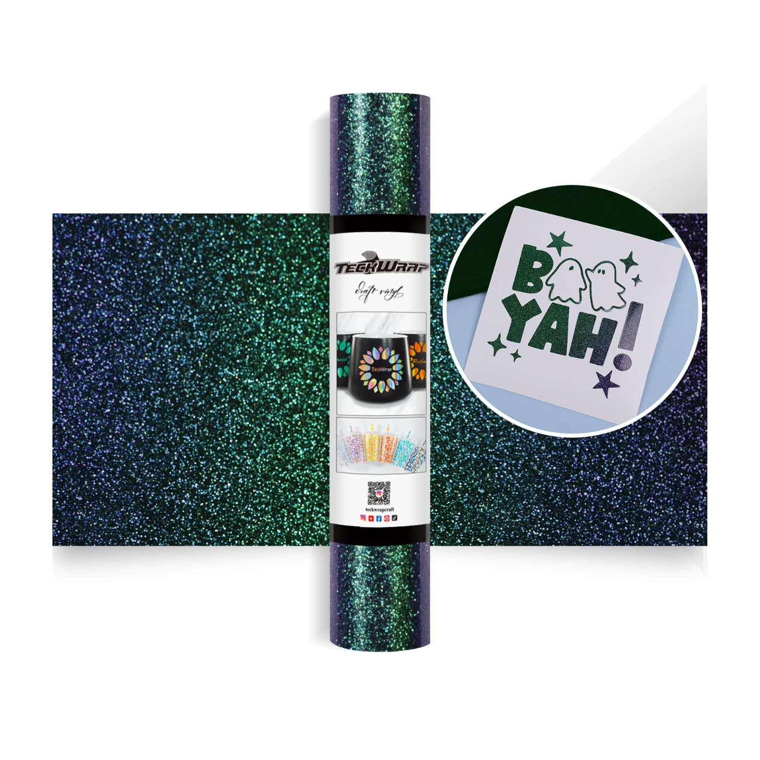 Vinil Adhesivo | Permanente | Chameleon Green | Ancho 12"