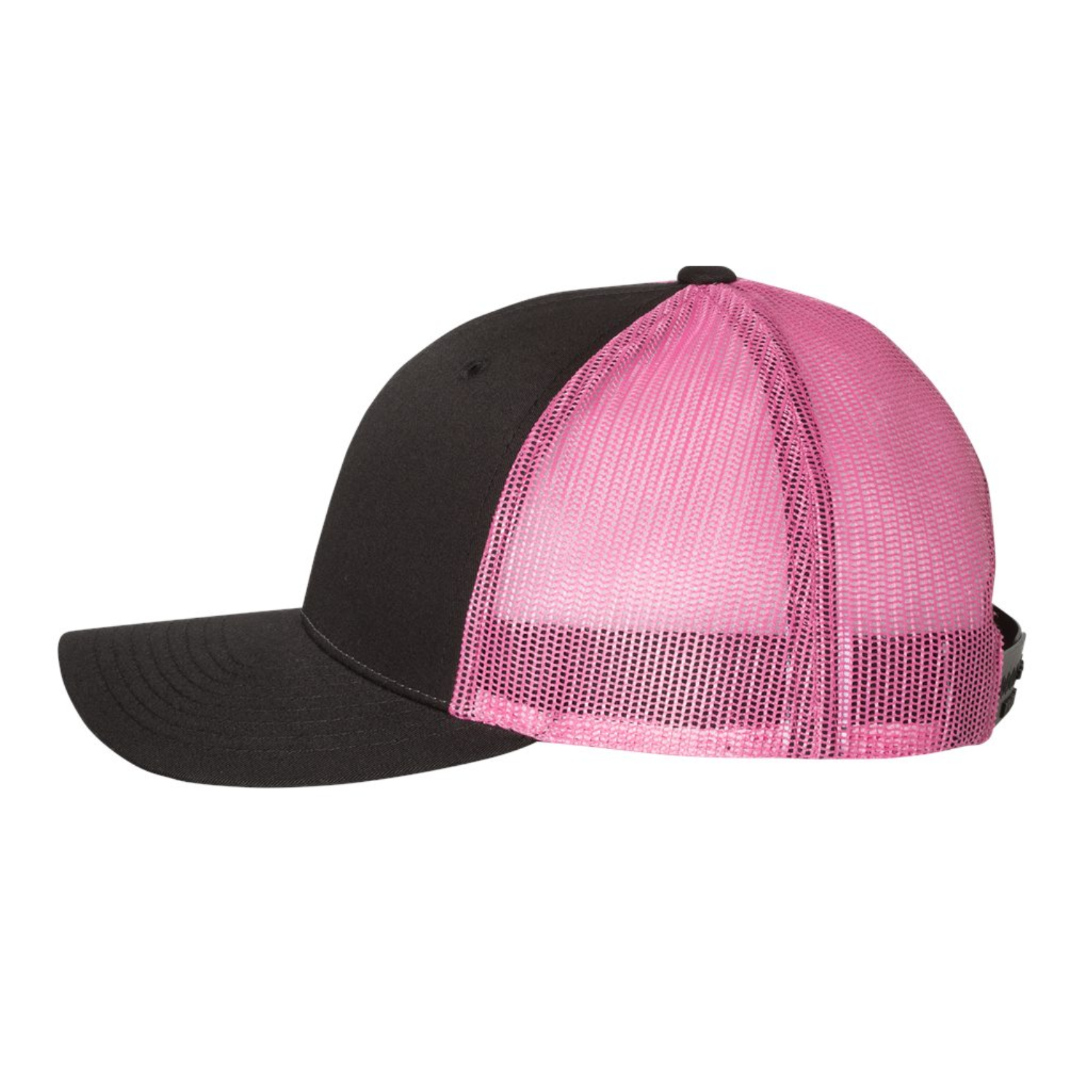Richardson 115 | Low Pro Trucker Cap | Black/ Neon Pink