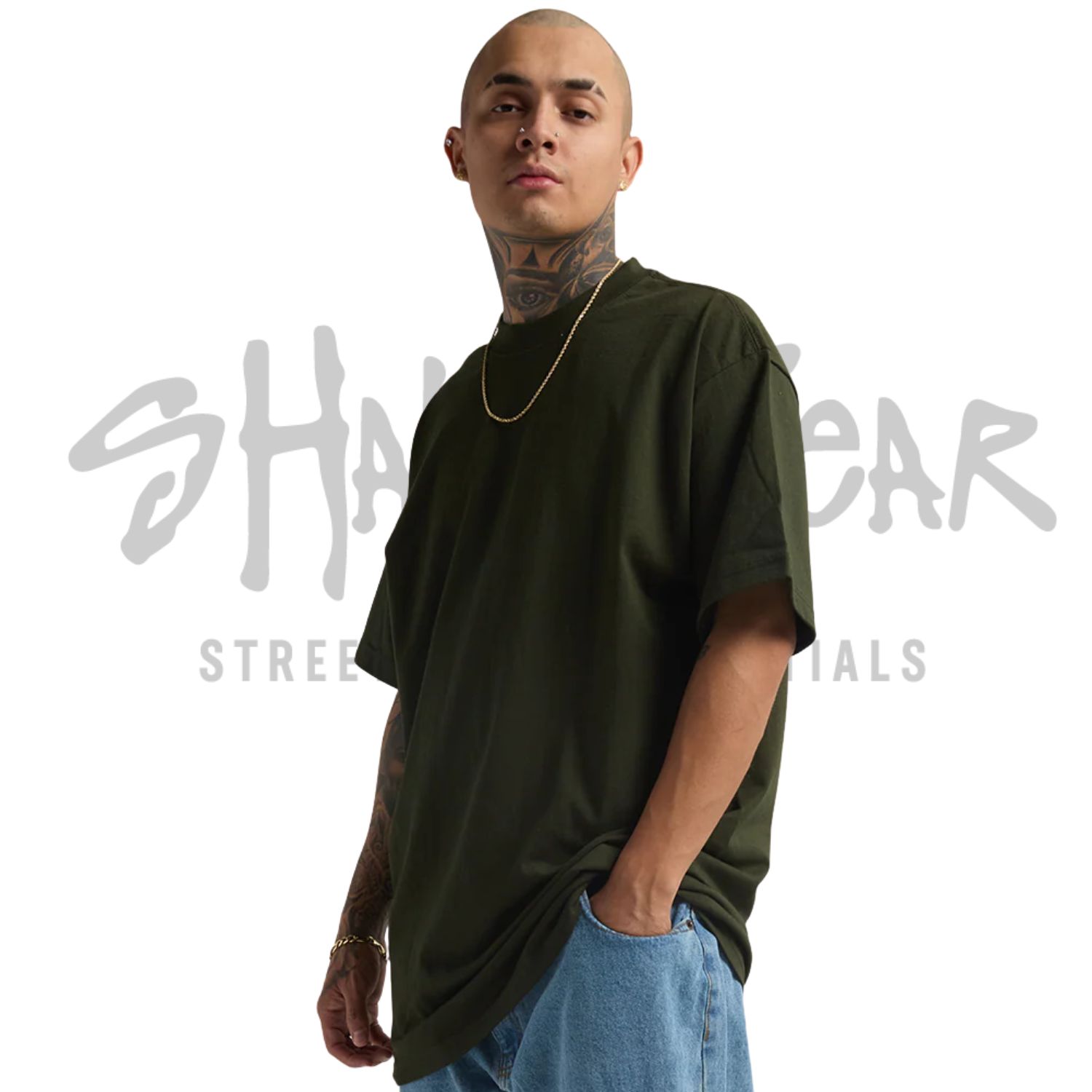 Shaka Wear Max Heavyweight Short Sleeve | Hunter Green | 7.5 oz