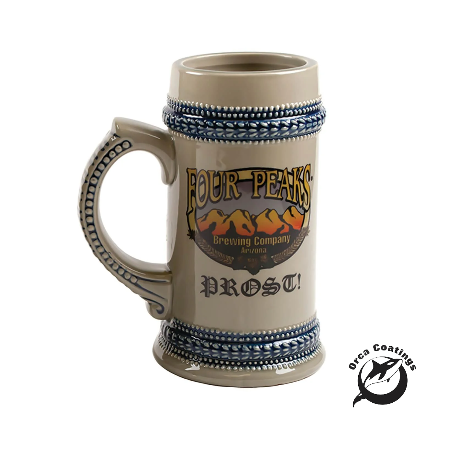 Jarra de Cerveza Gris- Estilo Alemana | Azul | 22oz
