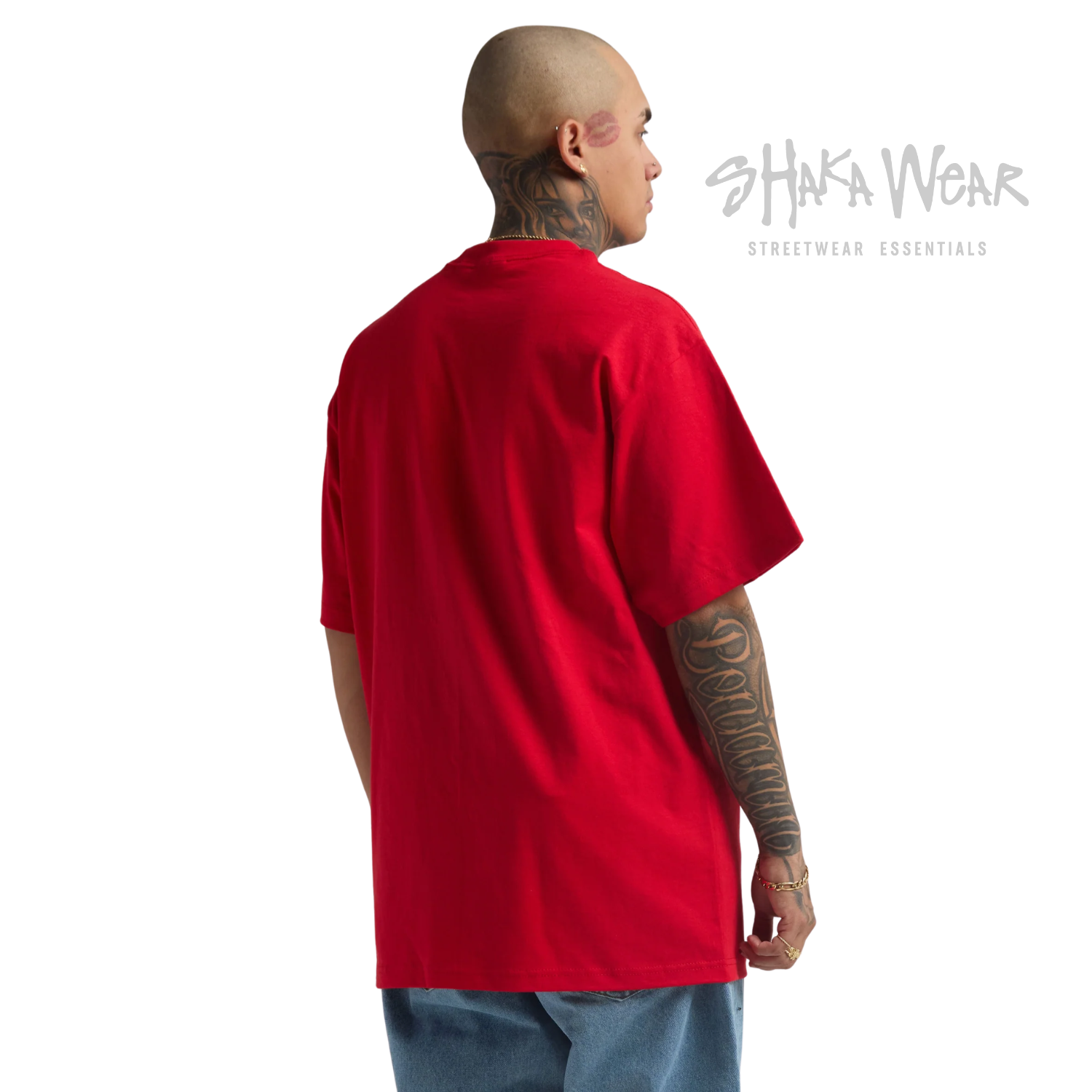 Shaka Wear Max Heavyweight Short Sleeve | Red | 7.5 oz