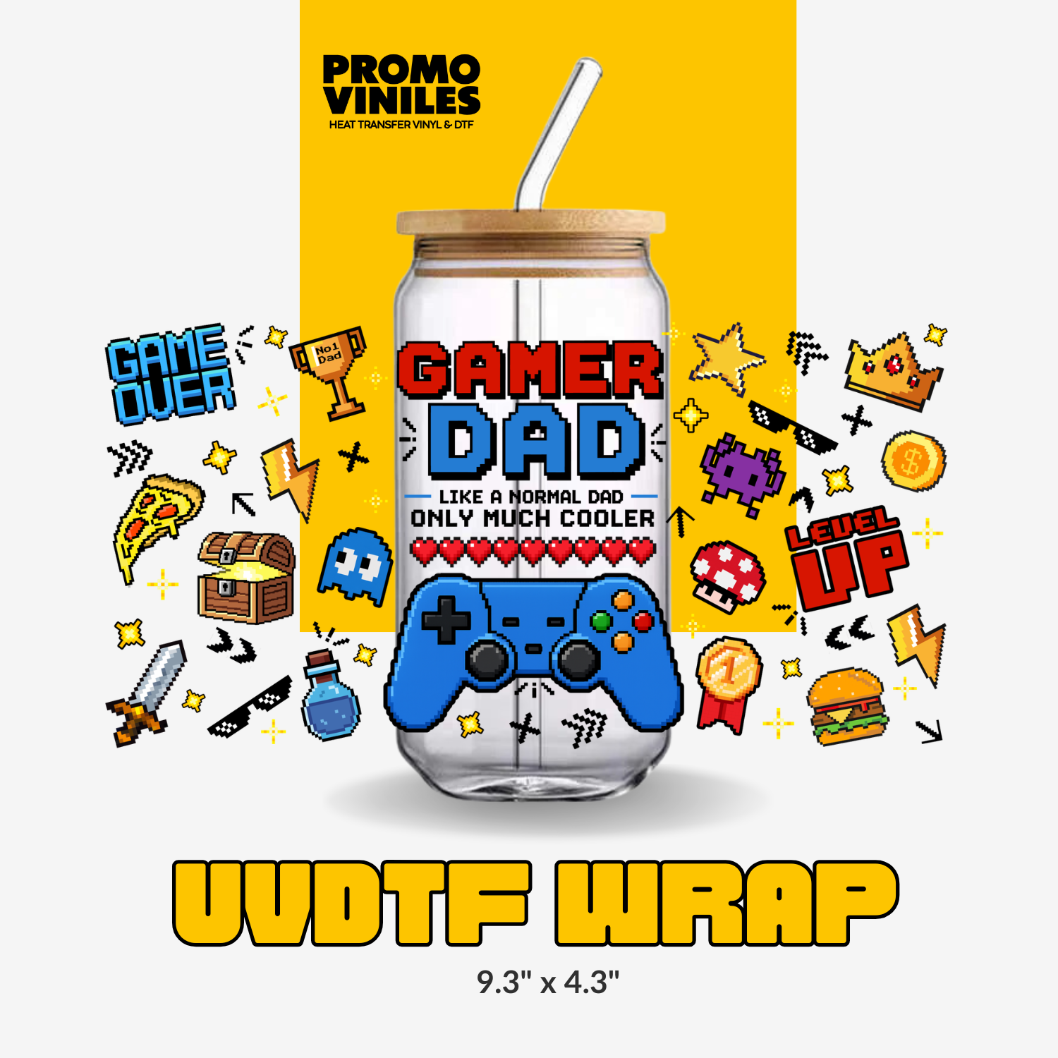 UV DTF Wrap | Gamer Dad