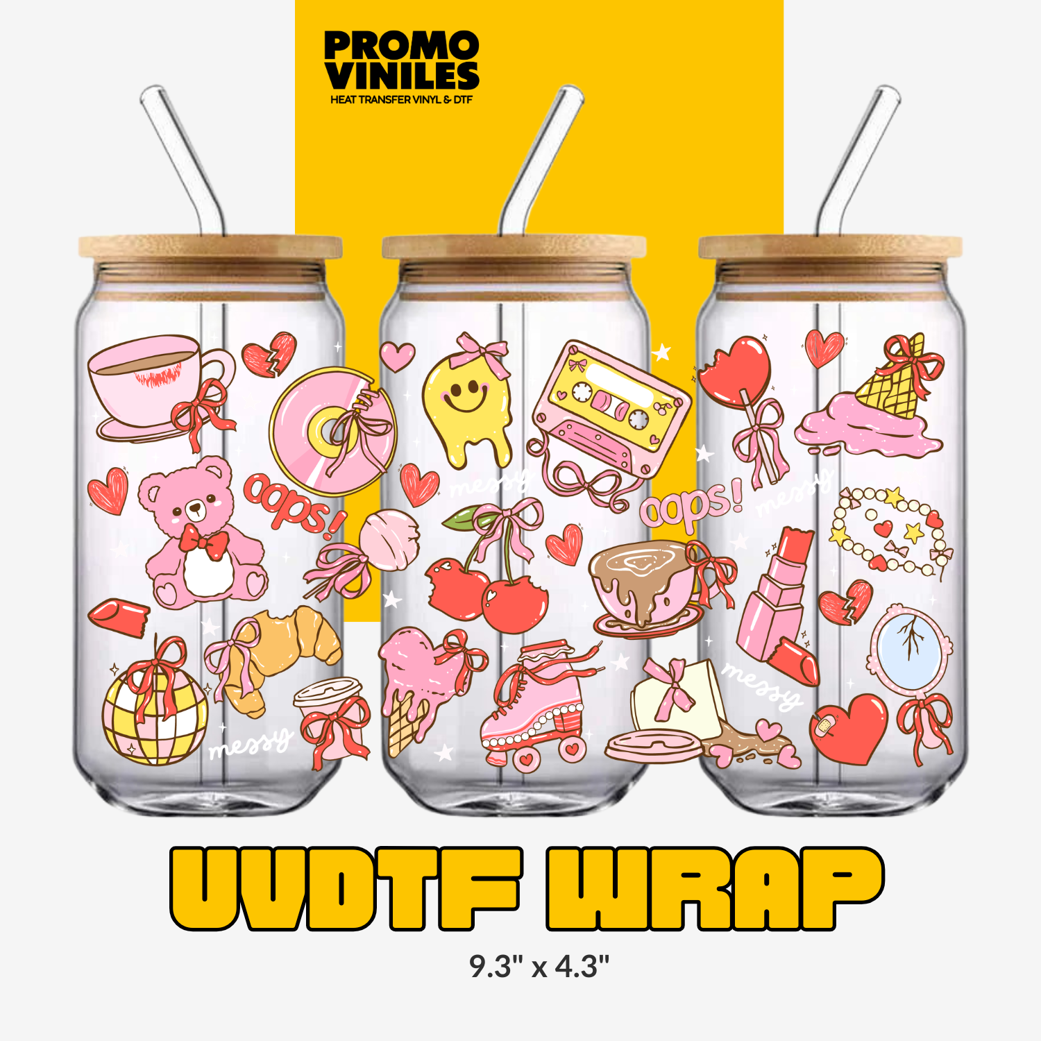UV DTF Wrap | Coquette Girl