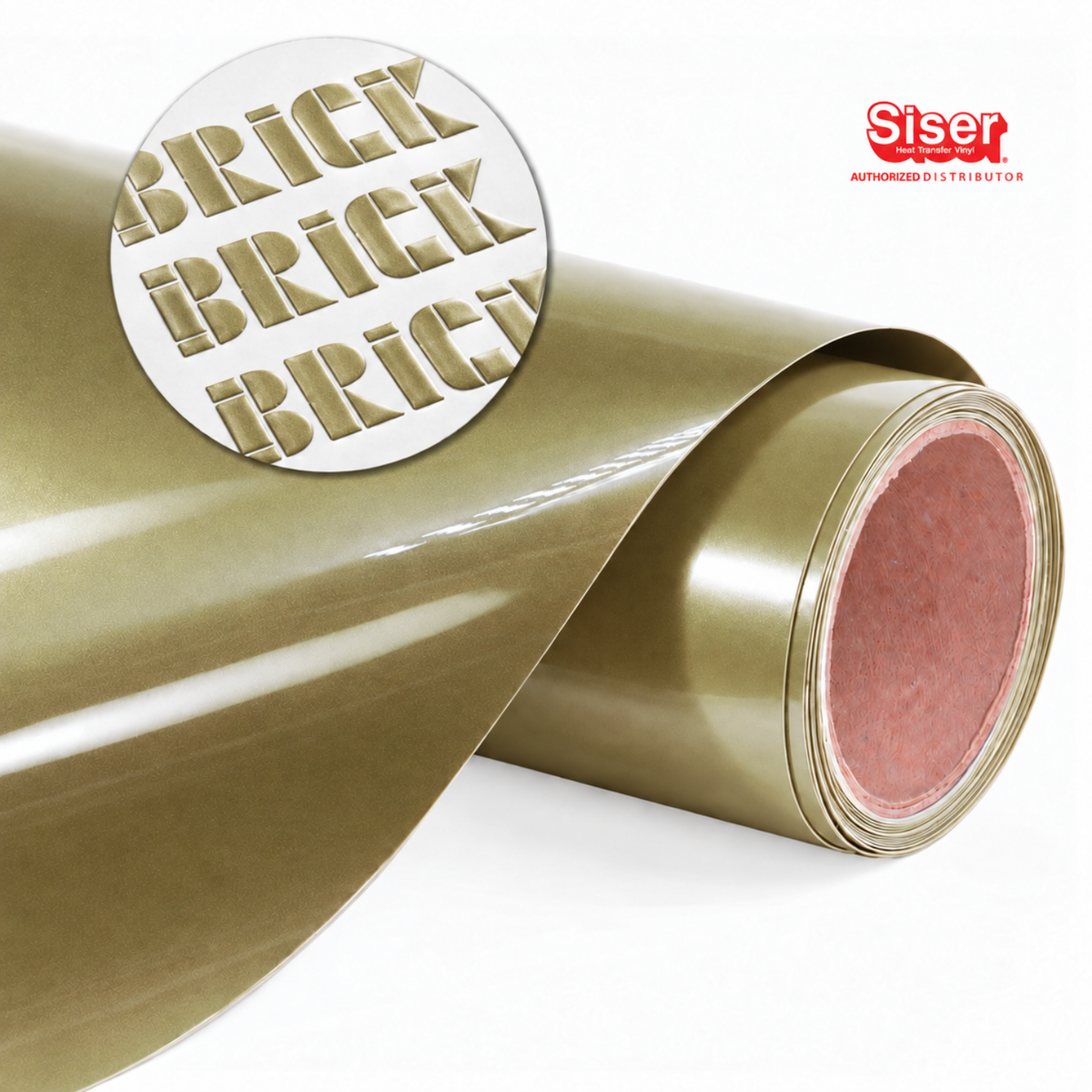 Siser Brick® 600 Vinil Textil Térmico | Vegas Gold | Ancho 12"