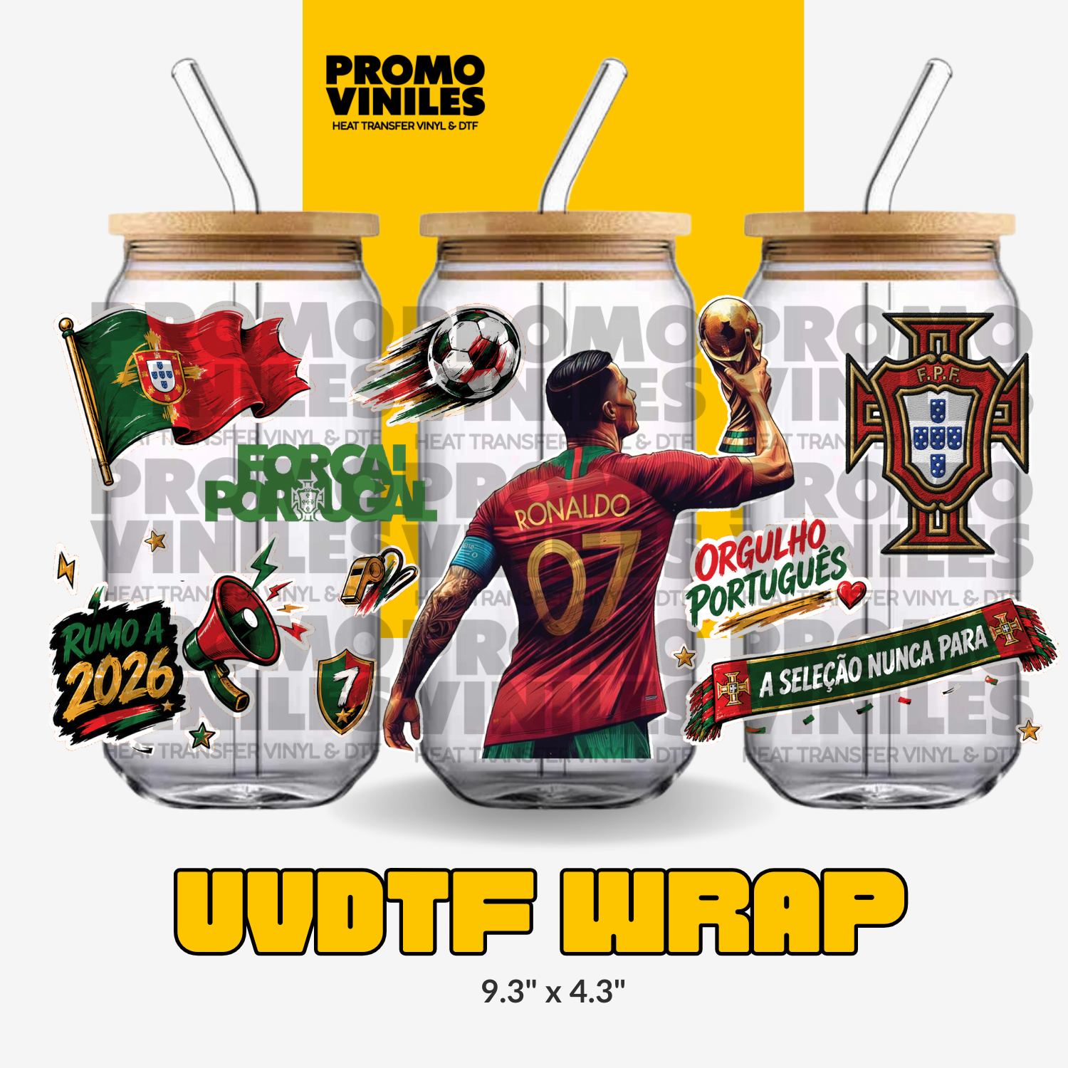 UV DTF Wrap | Forca Portugal!