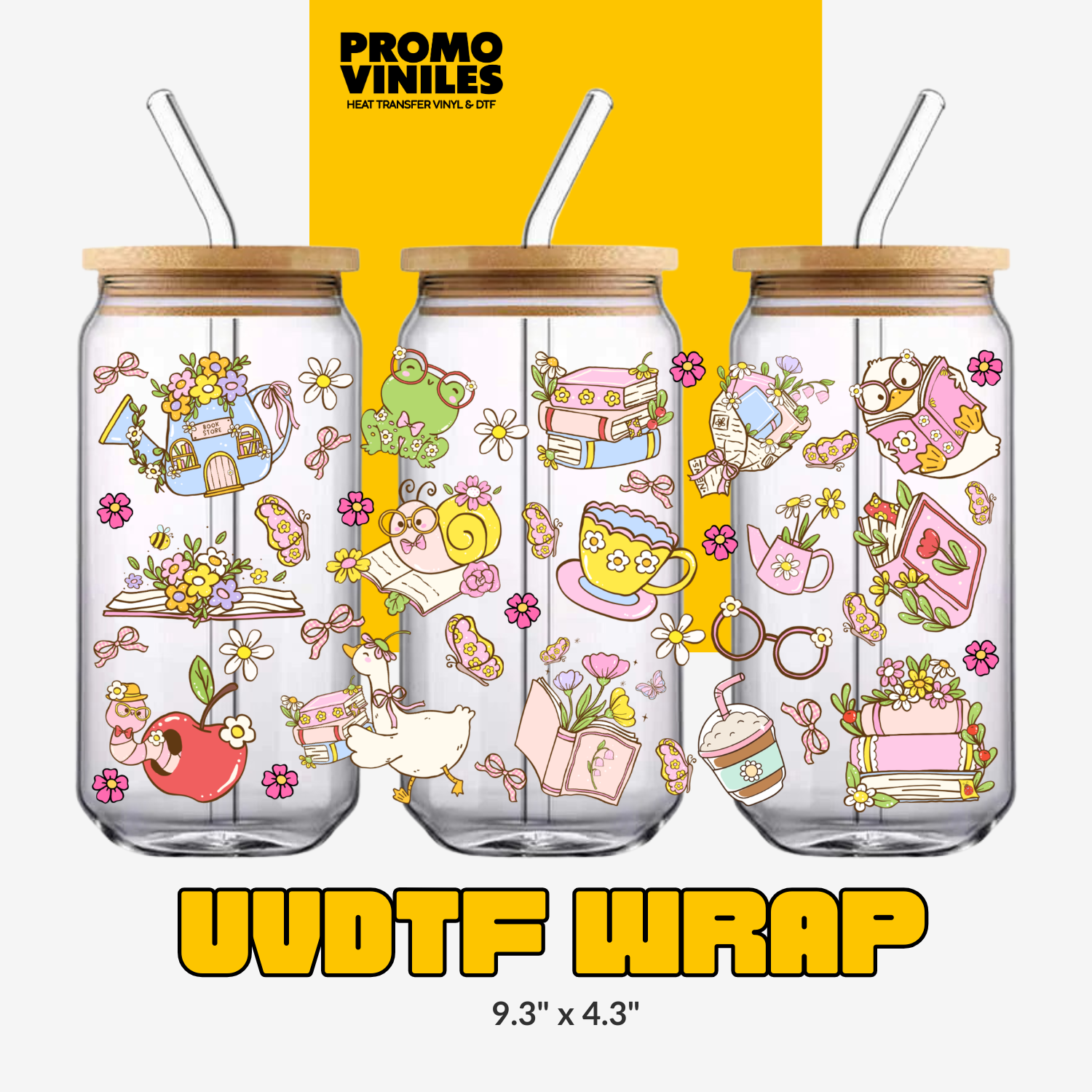 UV DTF Wrap | Bookworm