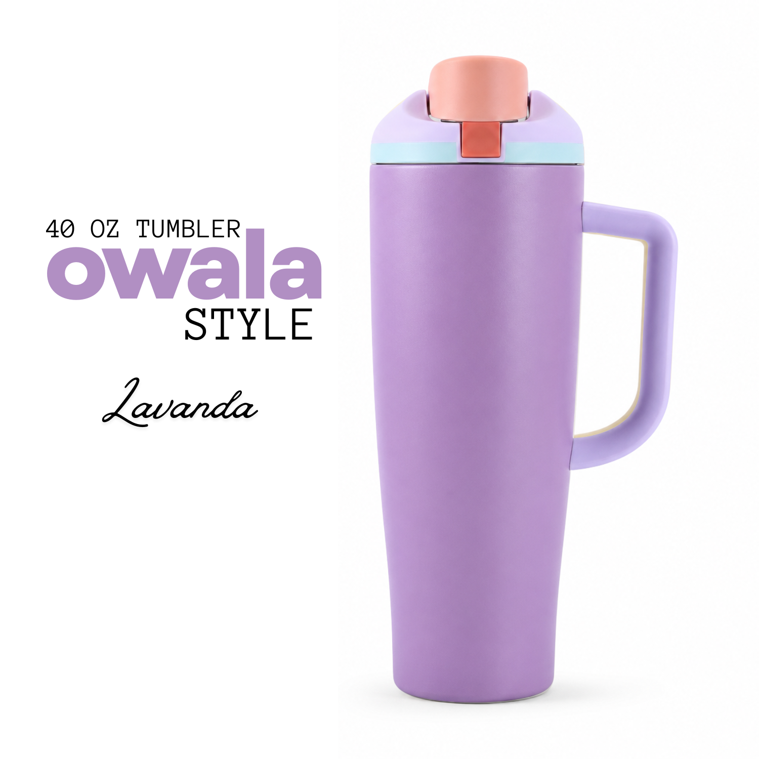 Tumbler 40oz | Owala Style | Acero Inoxidable