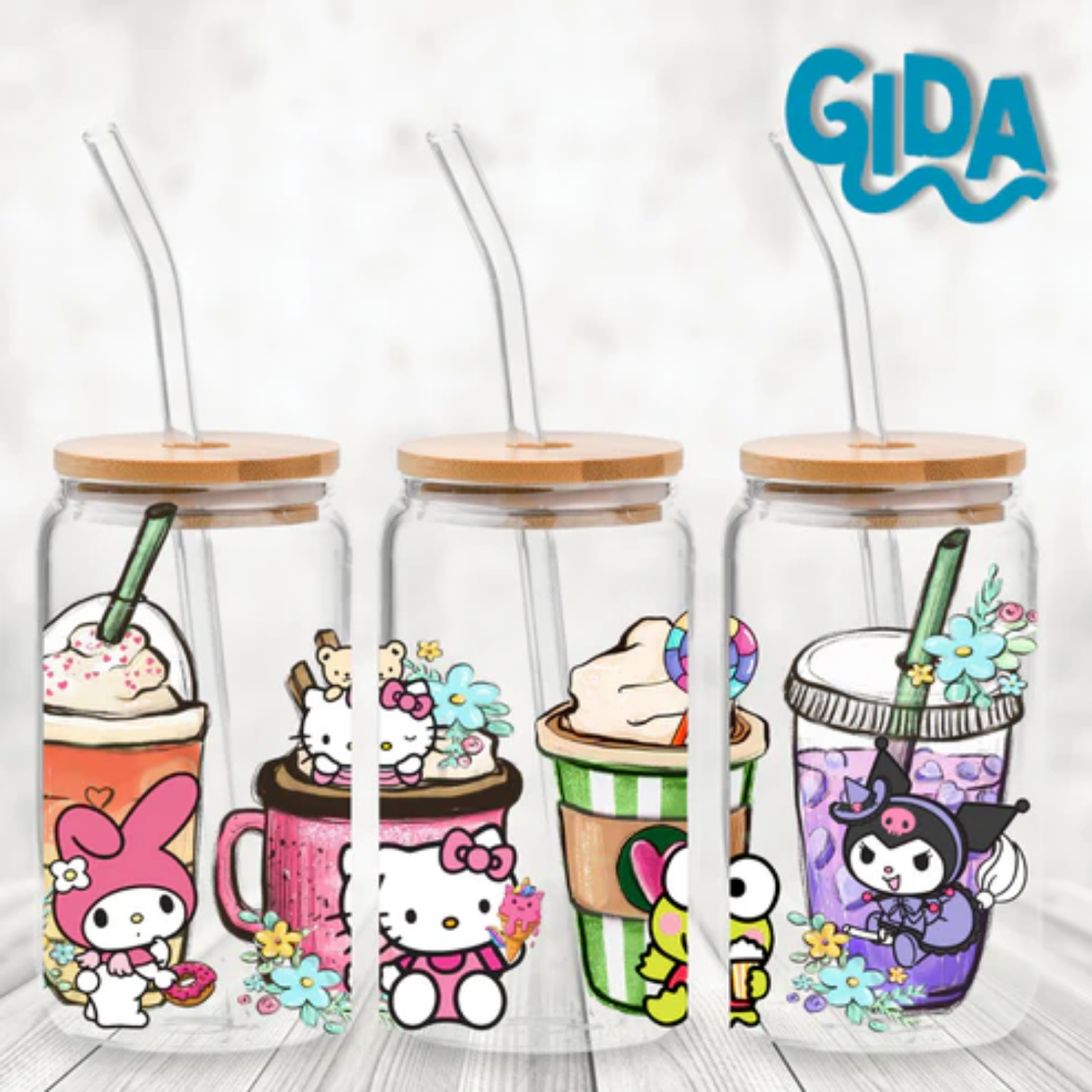 UV DTF Wrap | Hello Kitty and Friends | 9.5 x 4.33"