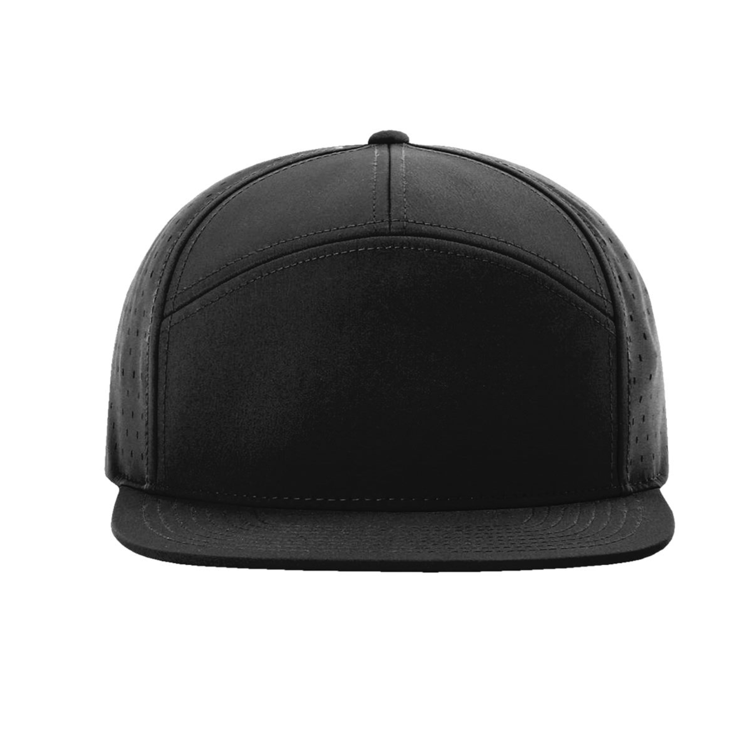 Richardson 169 | Cannon Cap - 7 Panel Performance Hat | Black