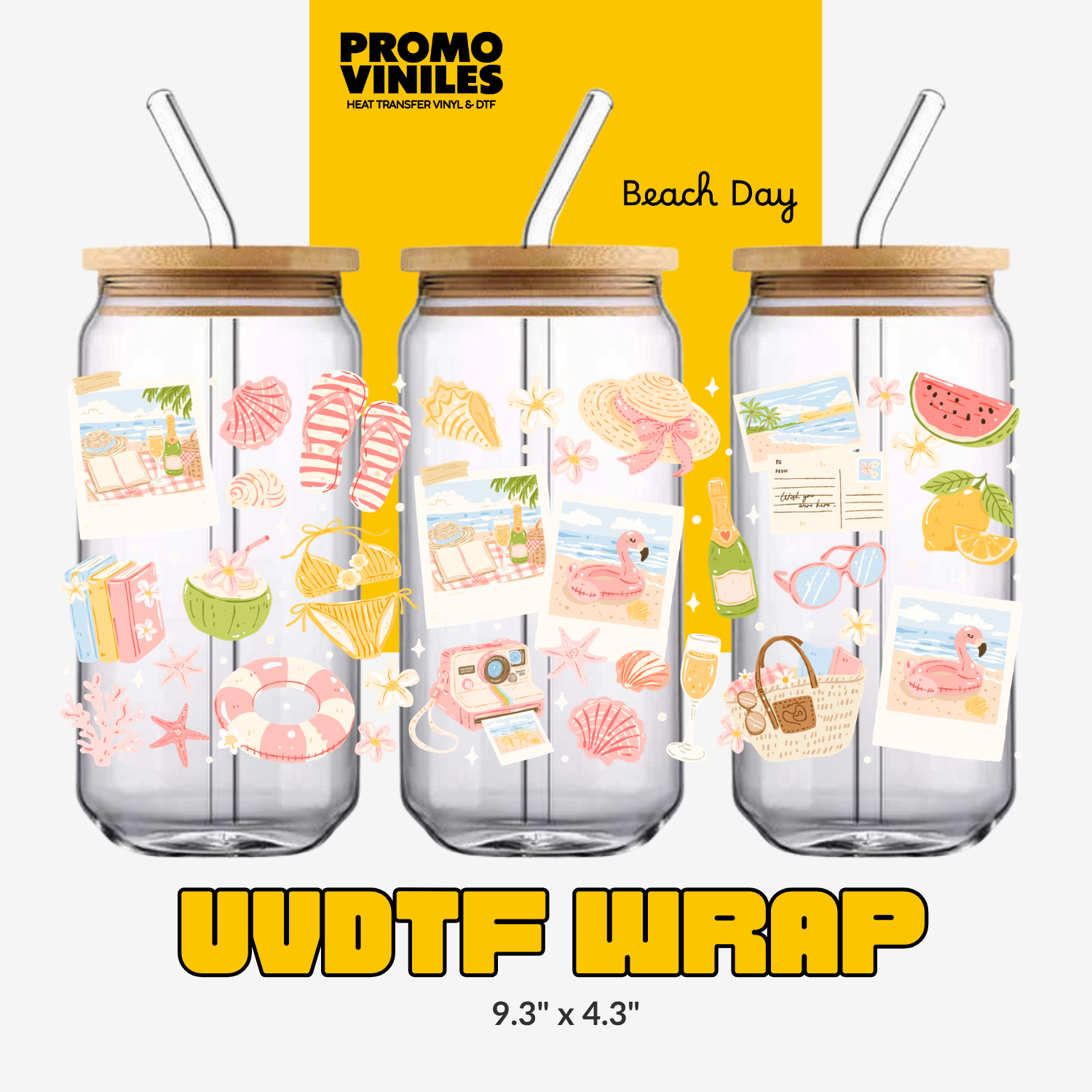 UV DTF Wrap | Beach Day