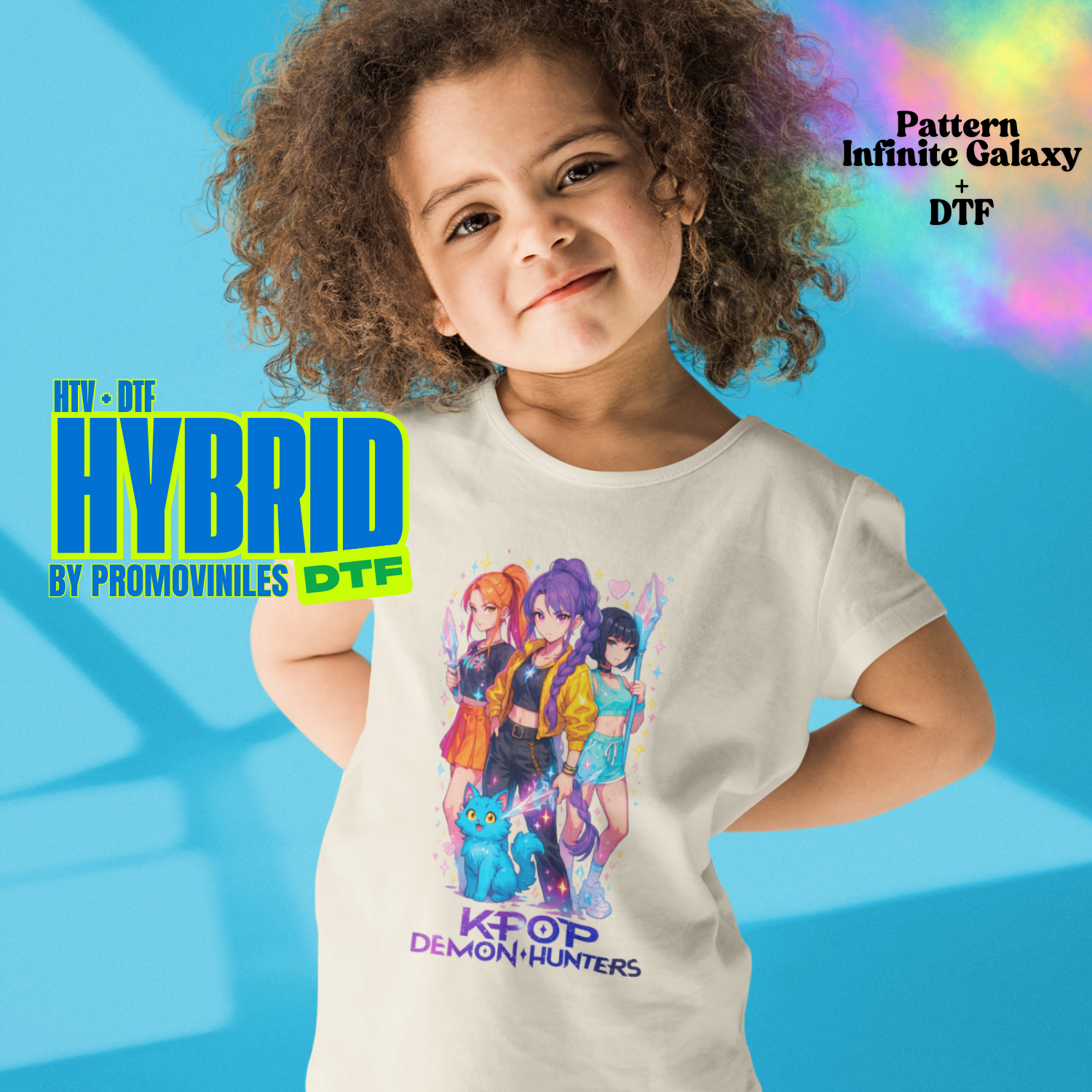 Hybrid DTF | Huntrix | Pattern Infinite Galaxy | 6x4"